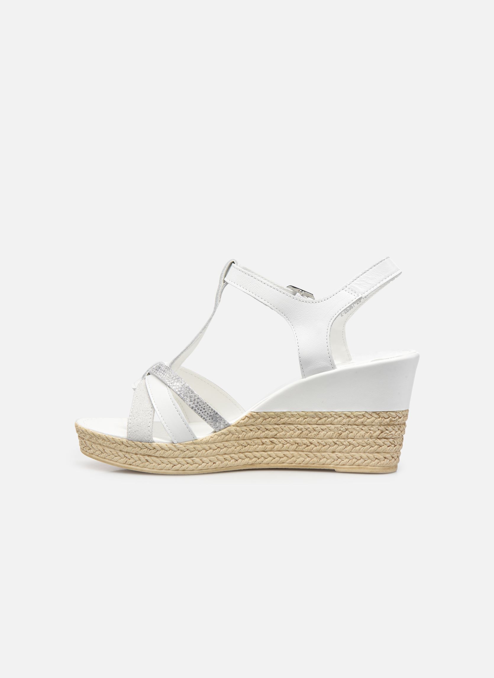 Espadrilles compensées et plateformes Nicky femme blanc Marco Tozzi Espadrilles compensées et plateformes Nicky femme blanc WHITE COMB