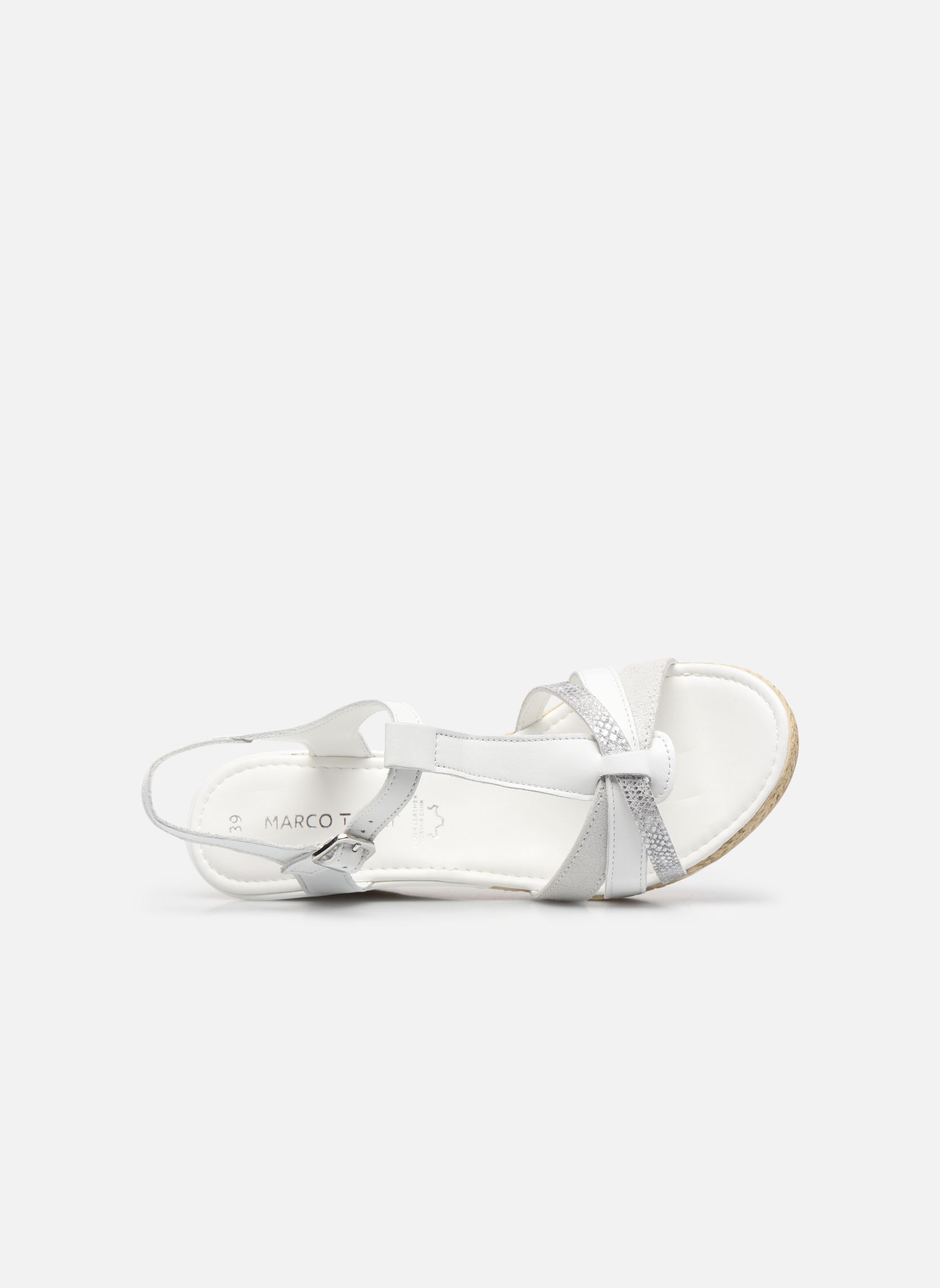 Espadrilles compensées et plateformes Nicky femme blanc Marco Tozzi Espadrilles compensées et plateformes Nicky femme blanc WHITE COMB