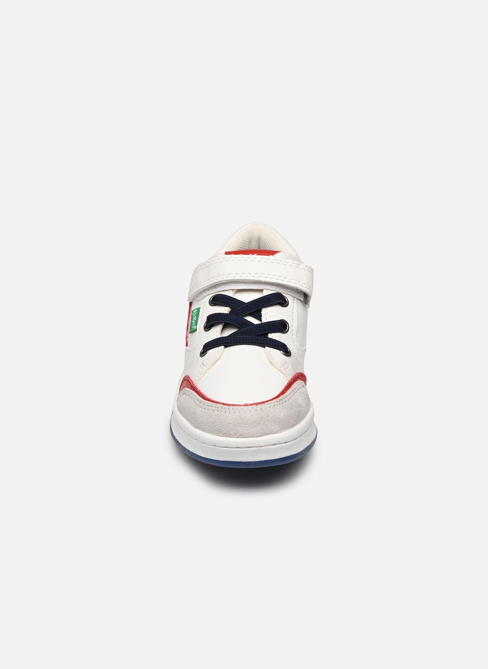 Baskets basses Bisckuit garçon blanc Kickers Baskets basses Bisckuit garçon blanc BLANC ROUGE BLEU