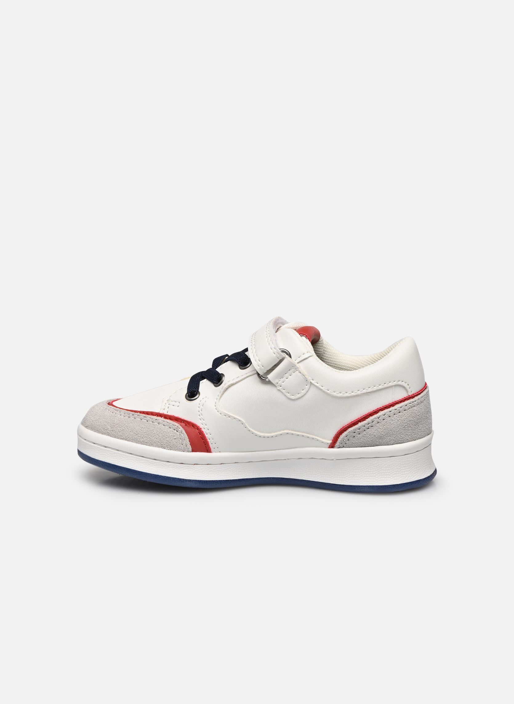 Baskets basses Bisckuit garçon blanc Kickers Baskets basses Bisckuit garçon blanc BLANC ROUGE BLEU