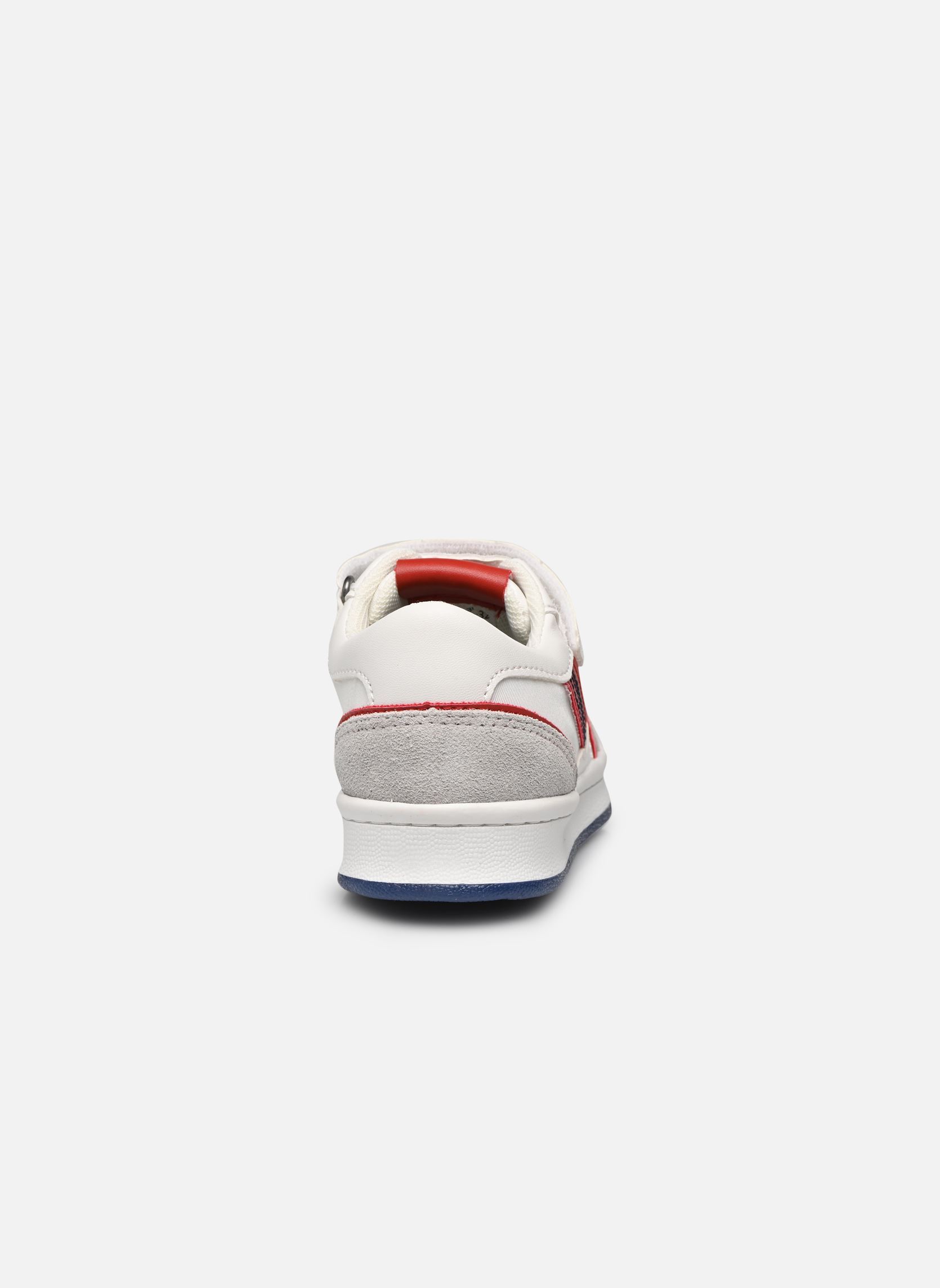 Baskets basses Bisckuit garçon blanc Kickers Baskets basses Bisckuit garçon blanc BLANC ROUGE BLEU