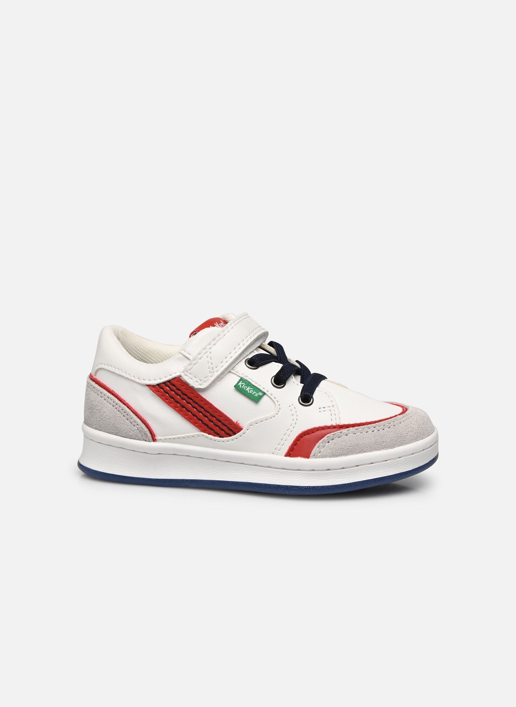 Baskets basses Bisckuit garçon blanc Kickers Baskets basses Bisckuit garçon blanc BLANC ROUGE BLEU