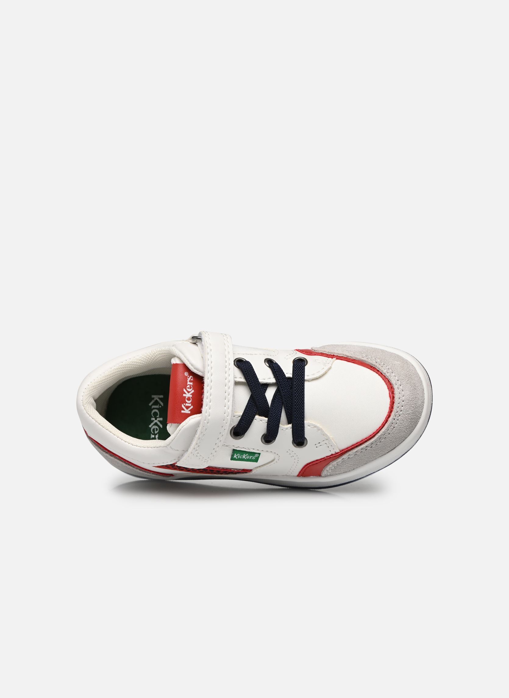 Baskets basses Bisckuit garçon blanc Kickers Baskets basses Bisckuit garçon blanc BLANC ROUGE BLEU