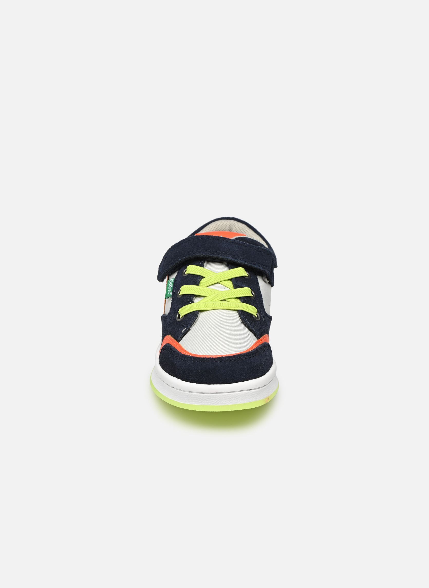 Baskets basses Bisckuit garçon bleu Kickers Baskets basses Bisckuit garçon bleu MARINE GRIS ORANGE