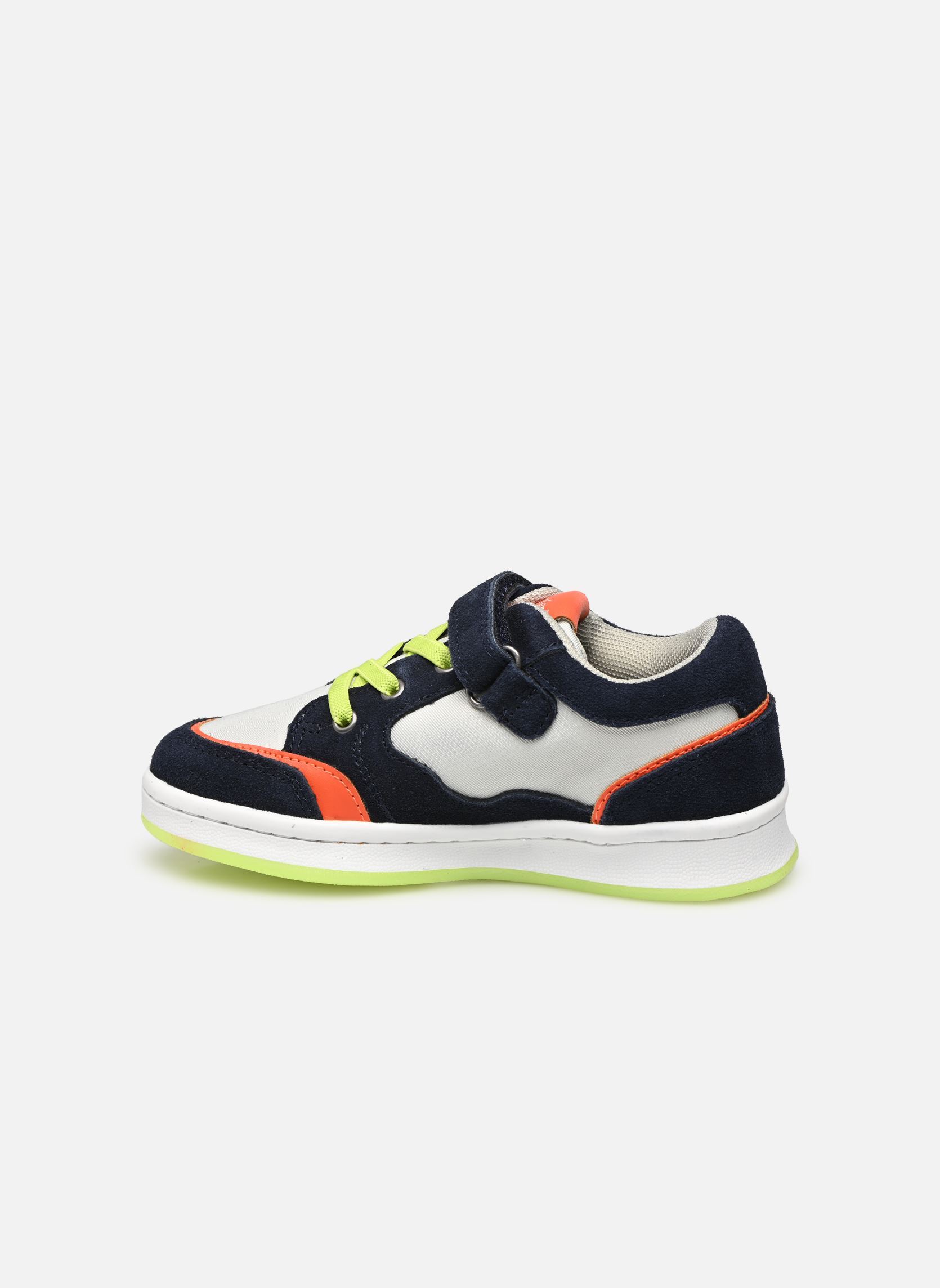 Baskets basses Bisckuit garçon bleu Kickers Baskets basses Bisckuit garçon bleu MARINE GRIS ORANGE