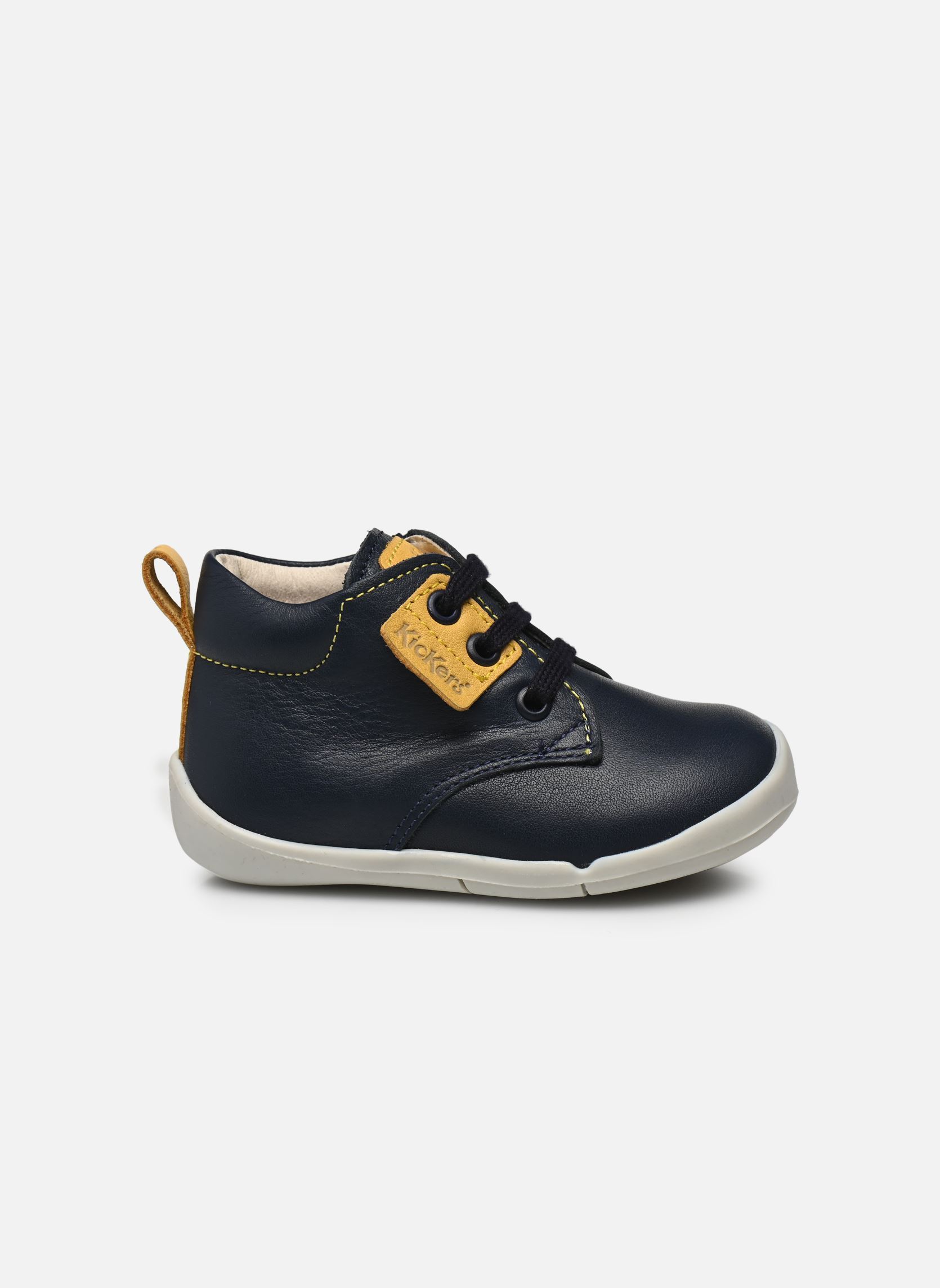 Chaussures premiers pas Wazzap garçon bleu Kickers Chaussures premiers pas Wazzap garçon bleu MARINE JAUNE