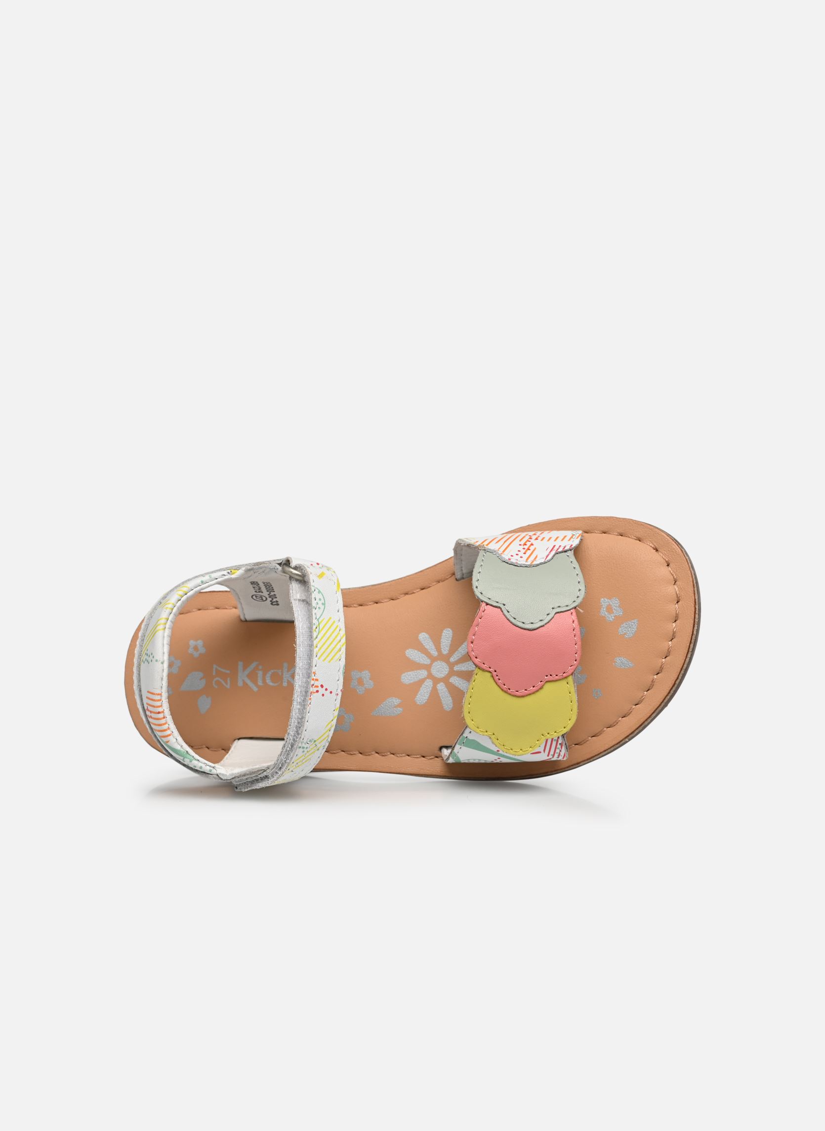 Sandalen Dyastar mädchen weiß Kickers Sandalen Dyastar mädchen weiß BLANC SUNSHINE