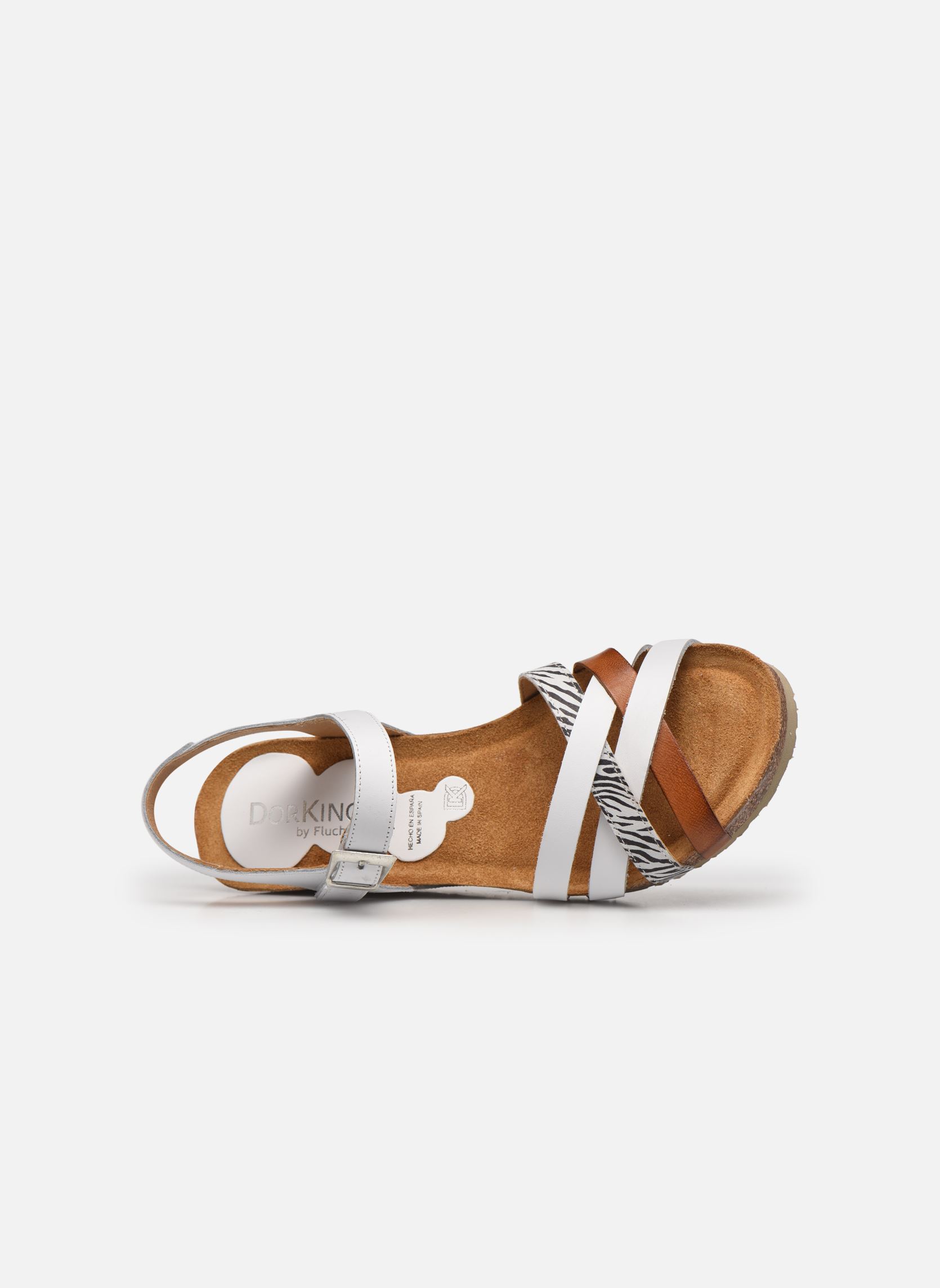 Keil- und Plateausandalen Palma D 8551 damen weiß Dorking Keil- und Plateausandalen Palma D 8551 damen weiß BLANCO