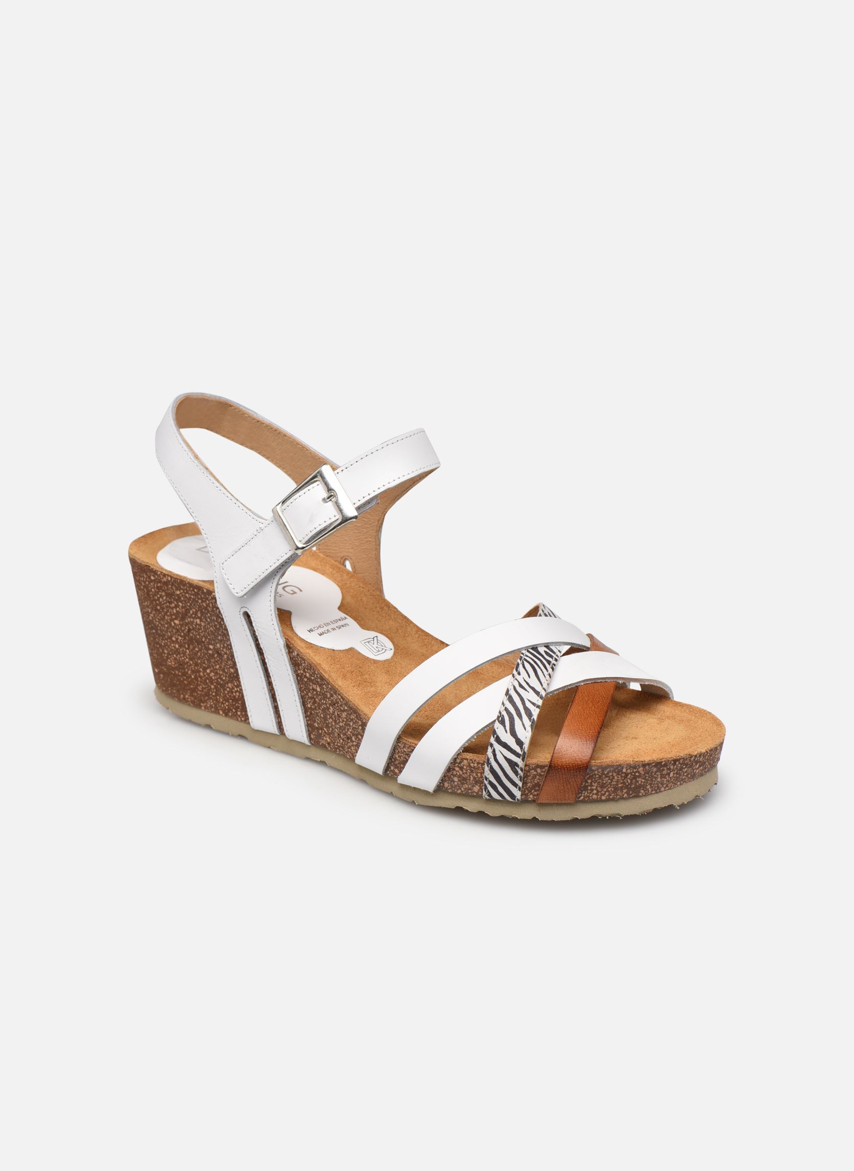Keil- und Plateausandalen Palma D 8551 damen weiß Dorking Keil- und Plateausandalen Palma D 8551 damen weiß BLANCO