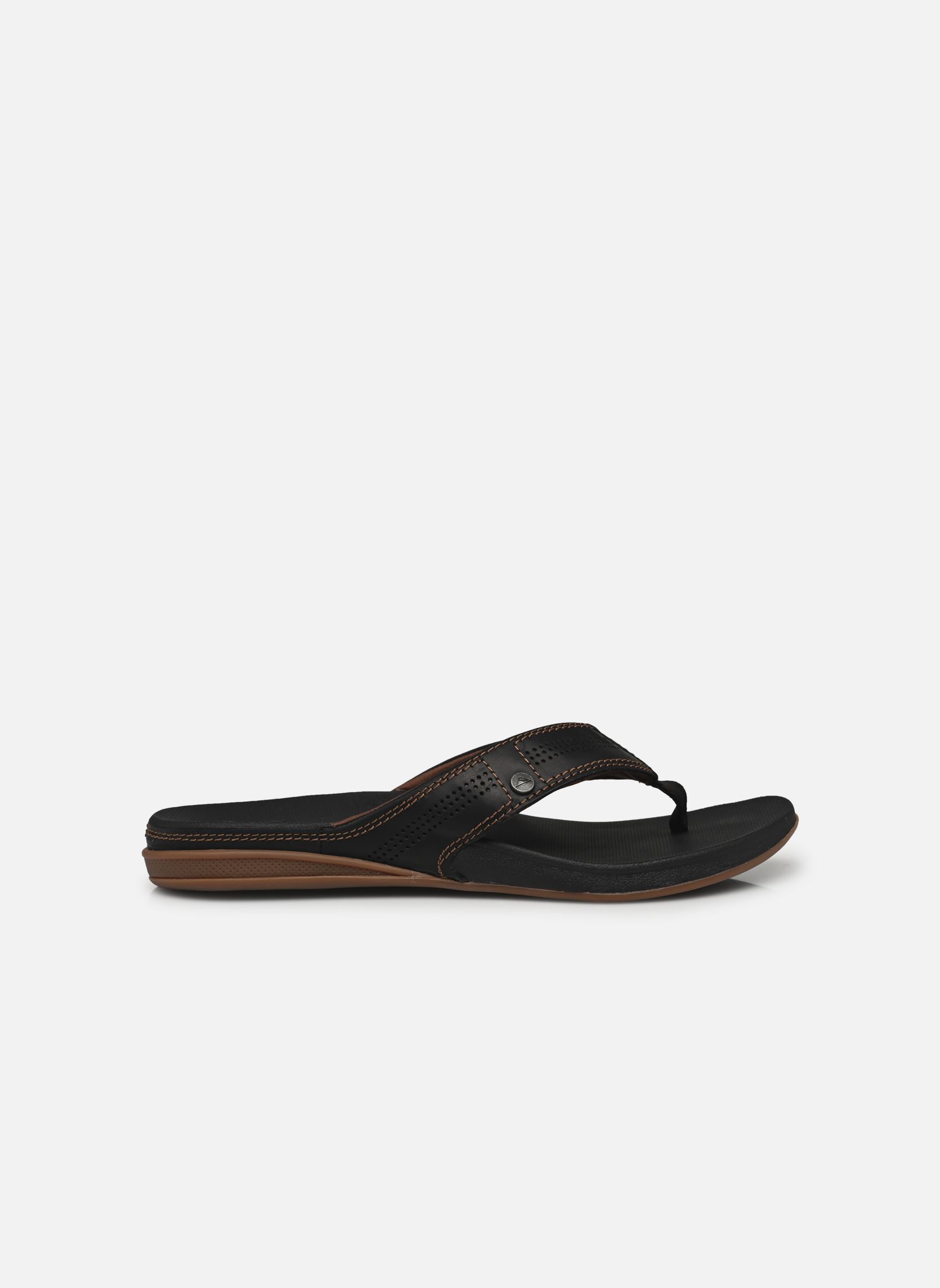 Slippers Cushion Lux heren zwart Reef Slippers Cushion Lux heren zwart Black/brown