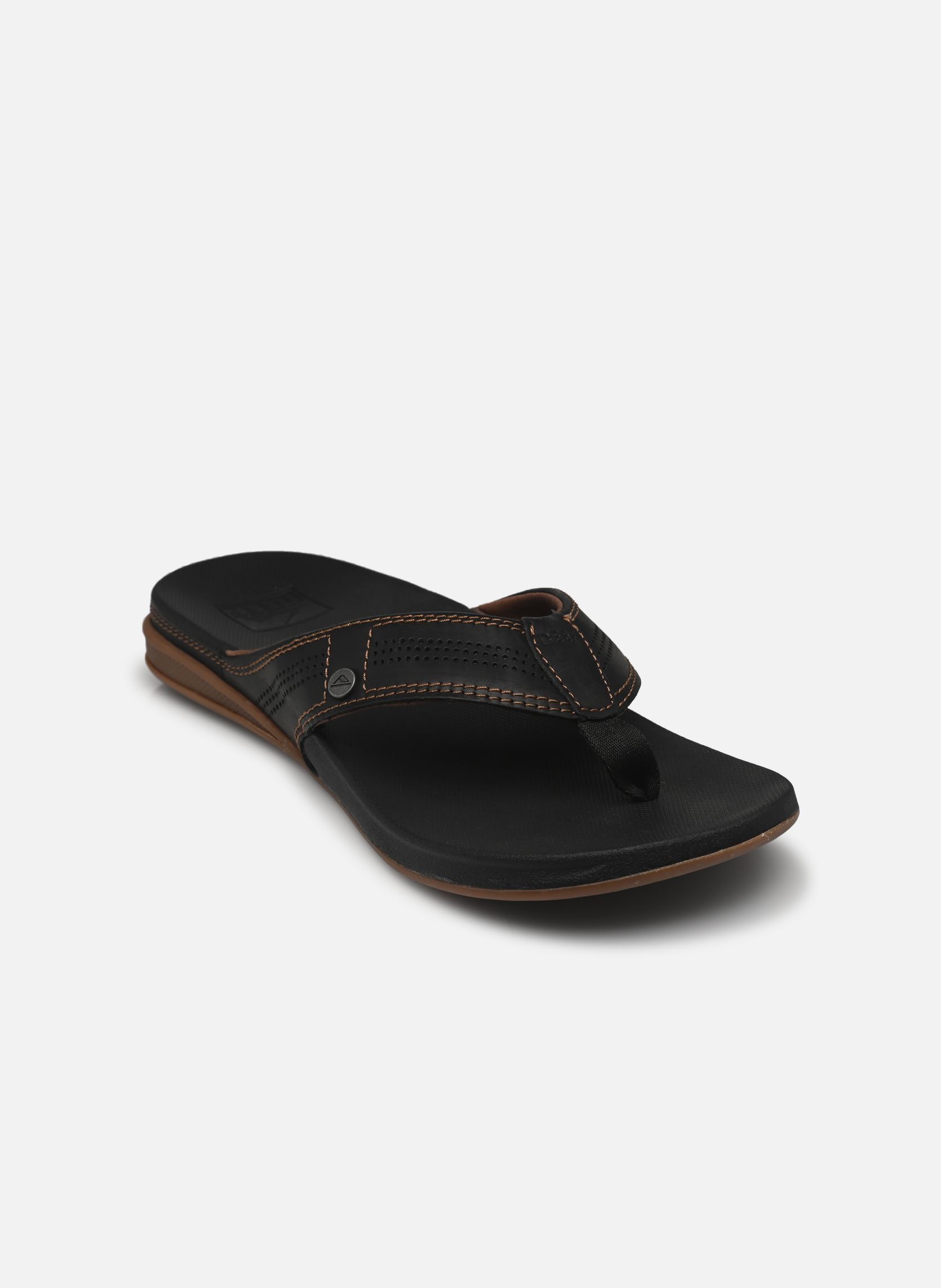 Slippers Cushion Lux heren zwart Reef Slippers Cushion Lux heren zwart Black/brown