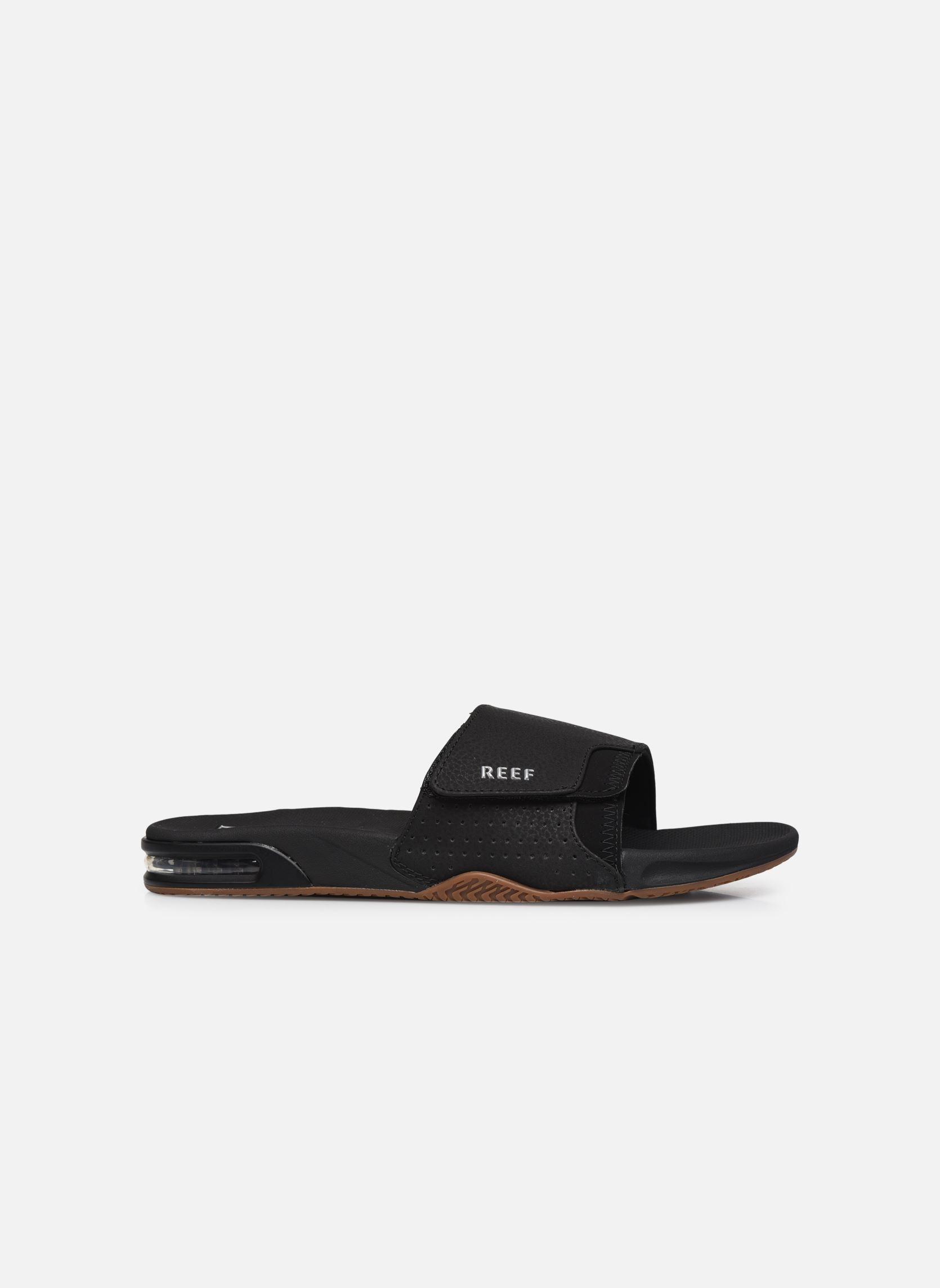 Sandalen und Pantoletten Fanning Slide herren schwarz Reef Sandalen und Pantoletten Fanning Slide herren schwarz Black Silver