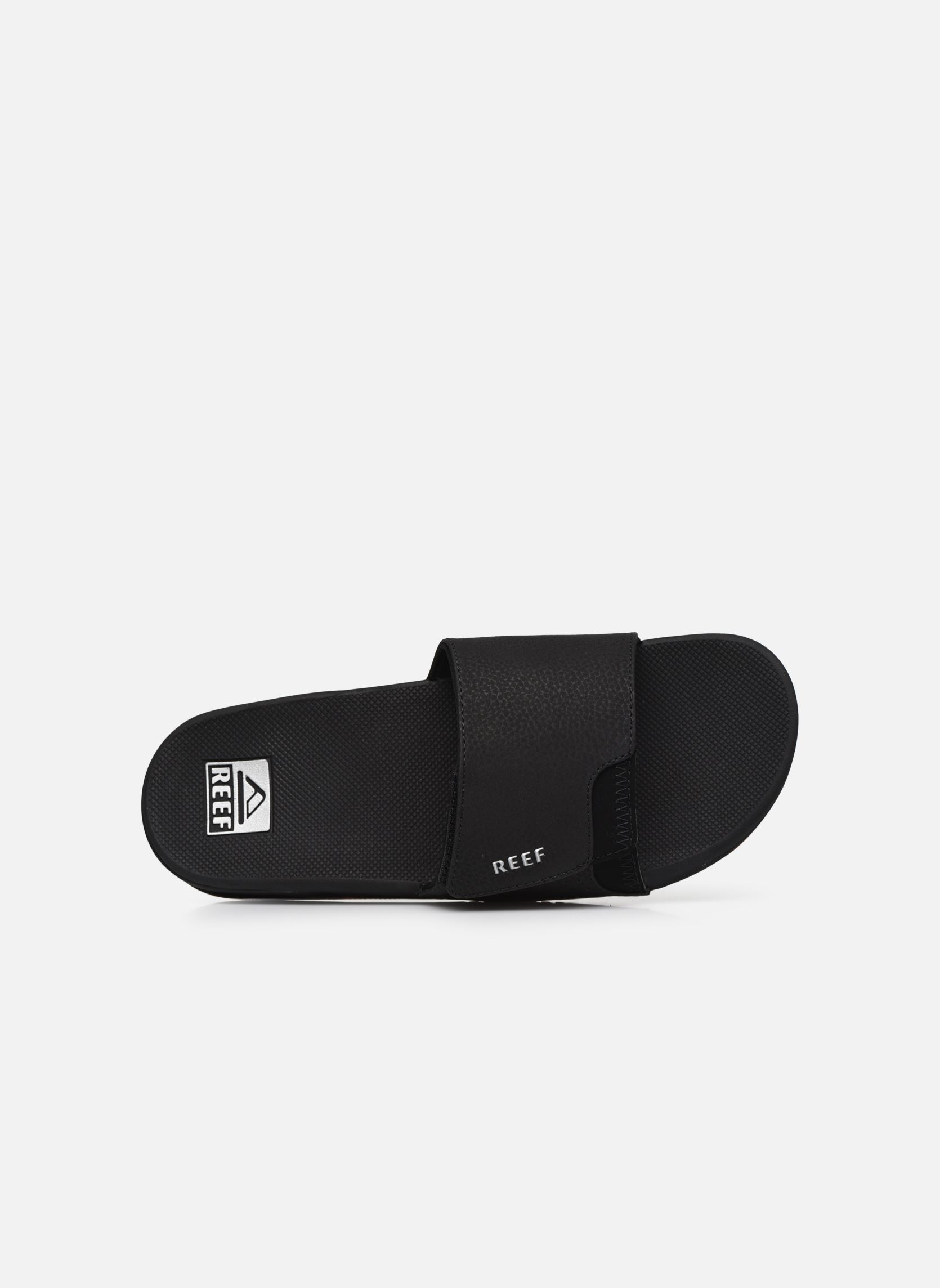 Sandalen und Pantoletten Fanning Slide herren schwarz Reef Sandalen und Pantoletten Fanning Slide herren schwarz Black Silver