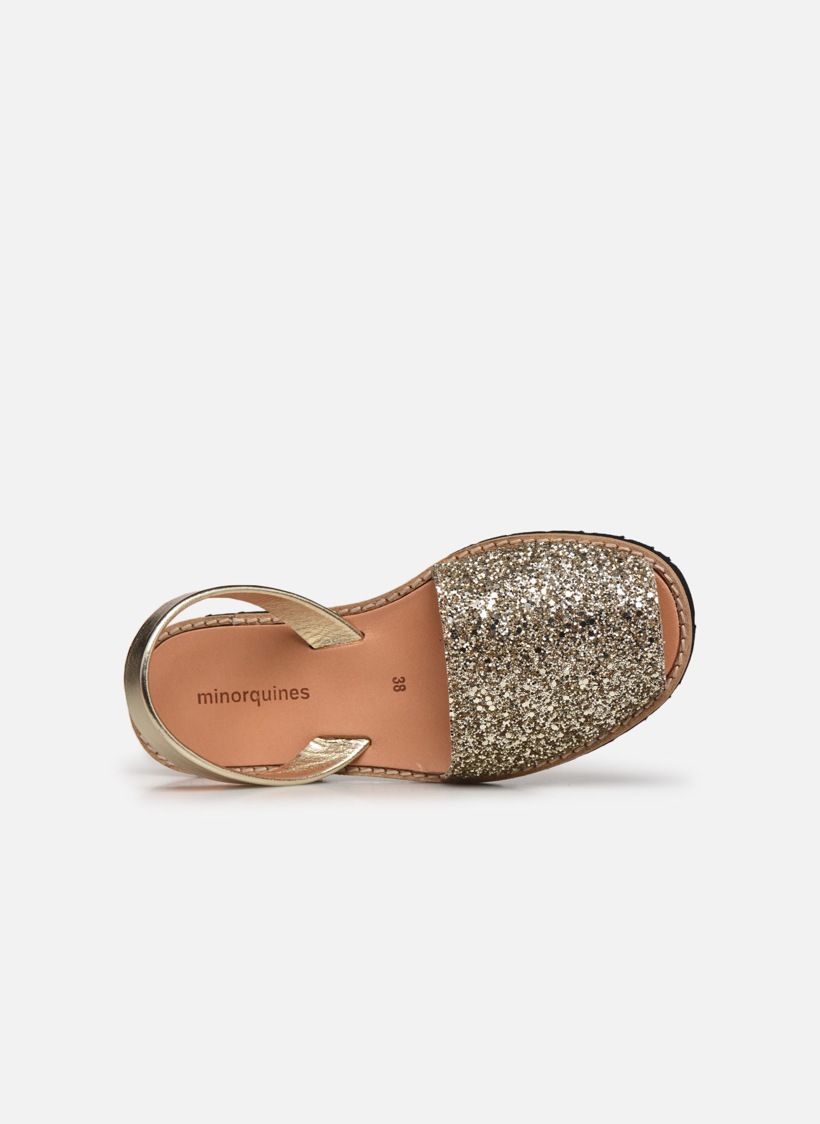 Sandalen Avarca Paillettes Oro dames goud en brons Minorquines Sandalen Avarca Paillettes Oro dames goud en brons PAILLETTES ORO