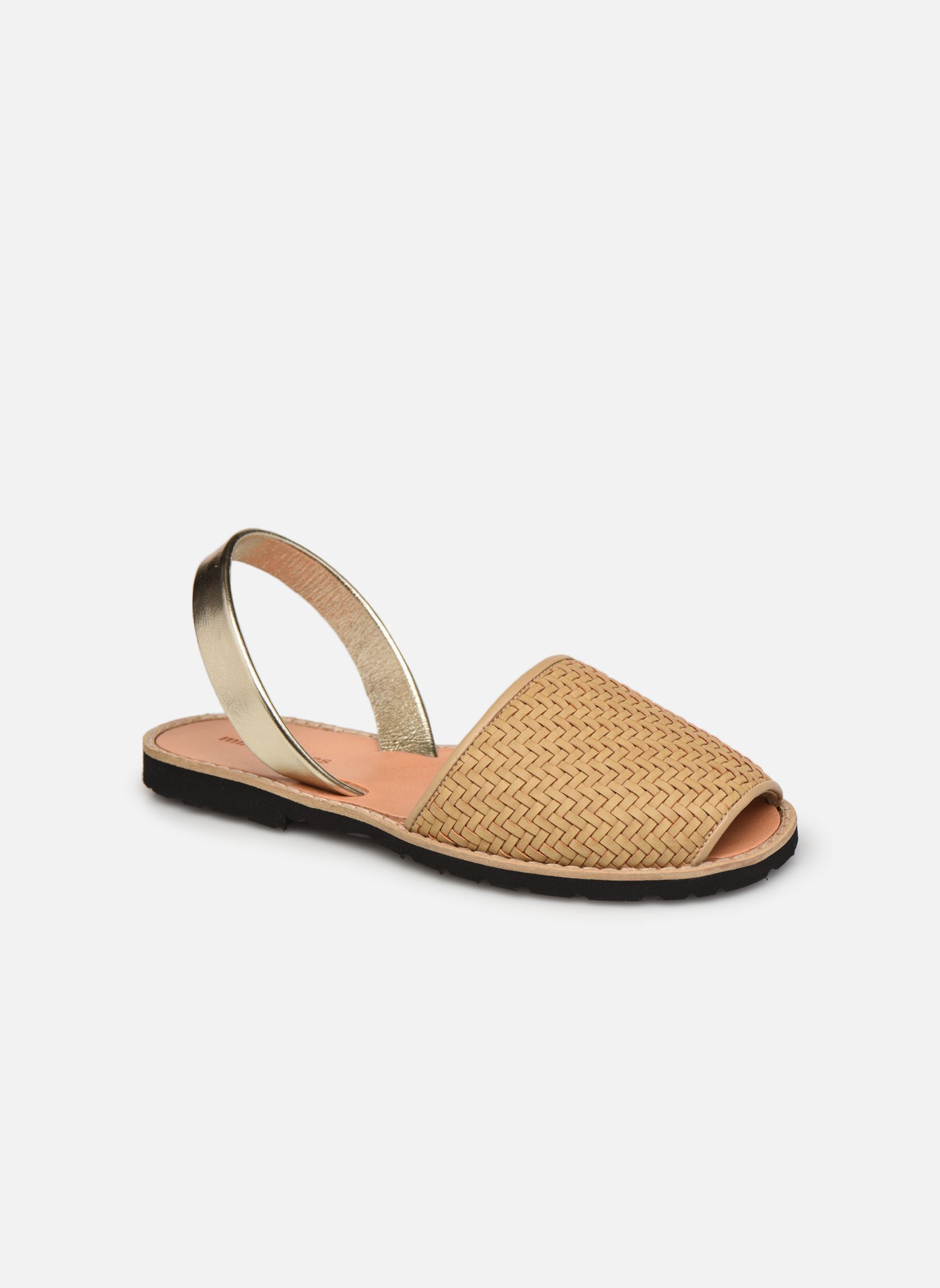Sandalen Avarca Cuir Tressé Beige damen beige Minorquines Sandalen Avarca Cuir Tressé Beige damen beige BEIGE