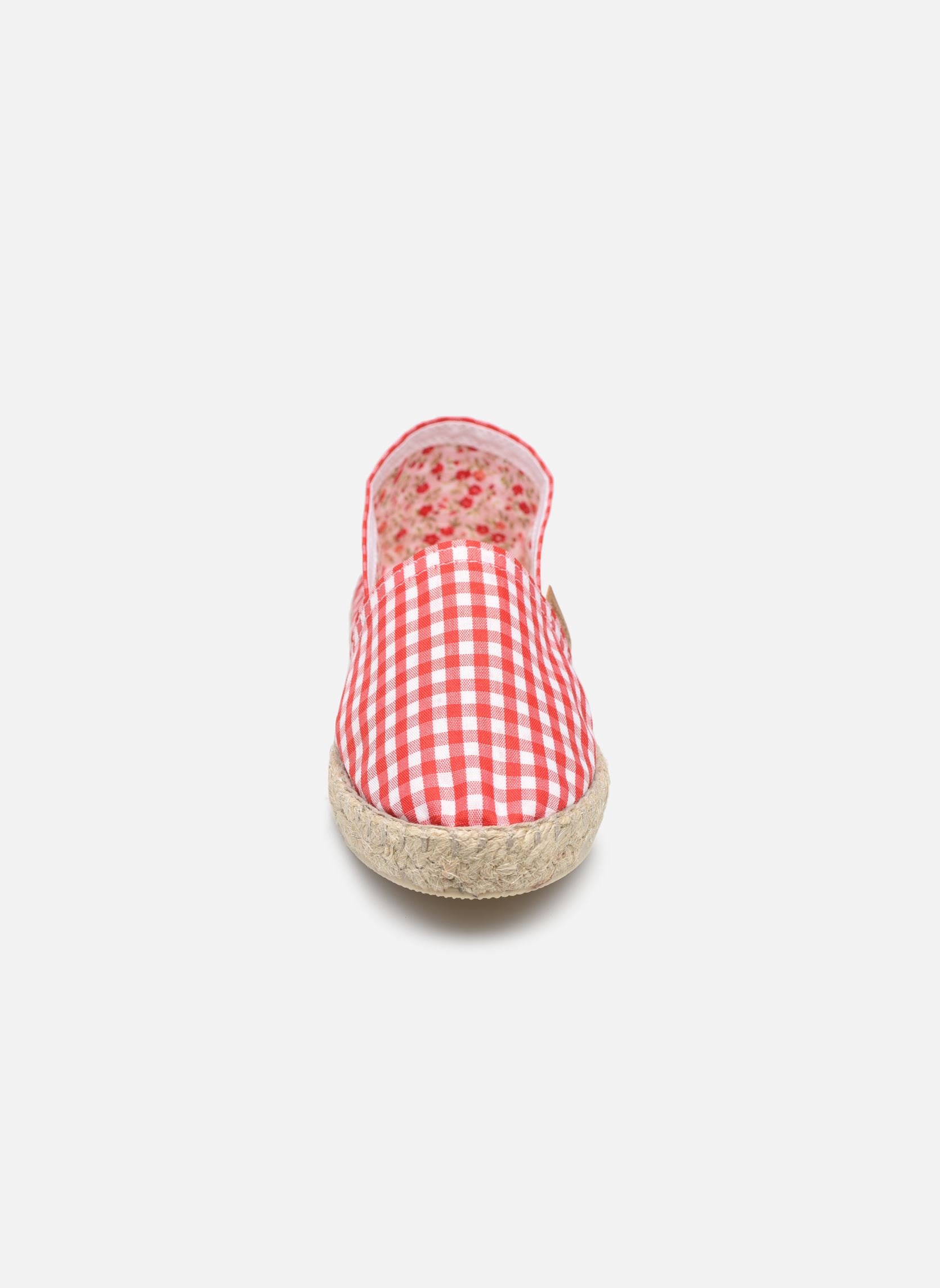 Espadrilles Sabline Vichy E rood La maison de l'espadrille Espadrilles Sabline Vichy E rood ROUGE