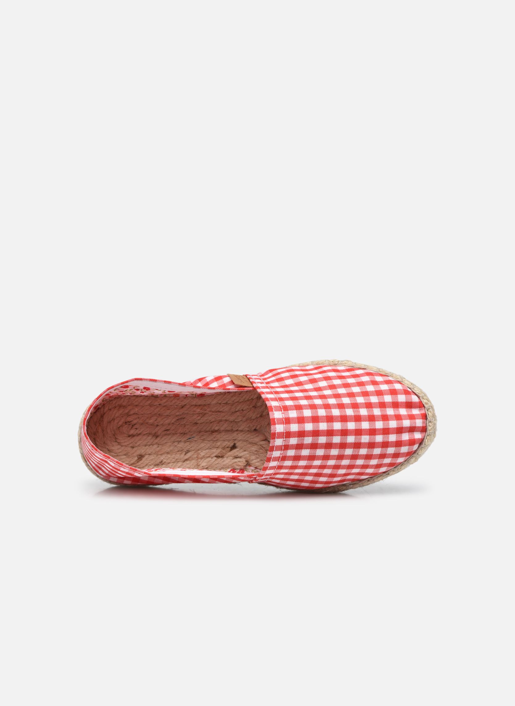 Espadrilles Sabline Vichy E rood La maison de l'espadrille Espadrilles Sabline Vichy E rood ROUGE