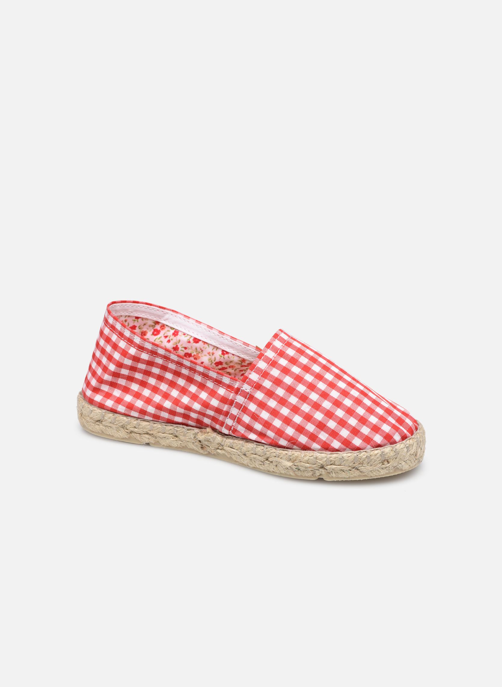 Espadrilles Sabline Vichy E rood La maison de l'espadrille Espadrilles Sabline Vichy E rood ROUGE
