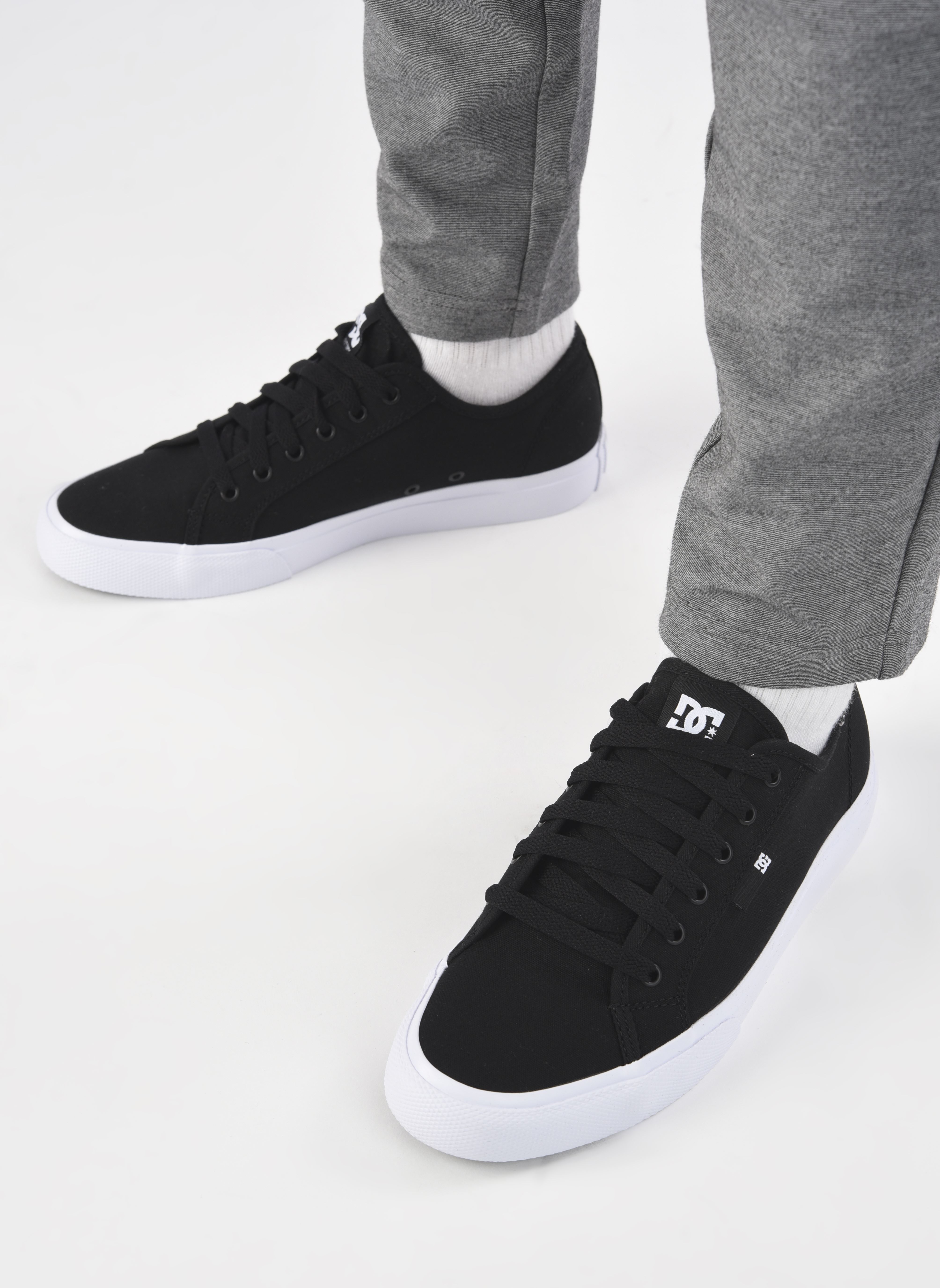 Leinen-Sneaker Manual herren schwarz DC Shoes Leinen-Sneaker Manual herren schwarz BLACK/WHITE