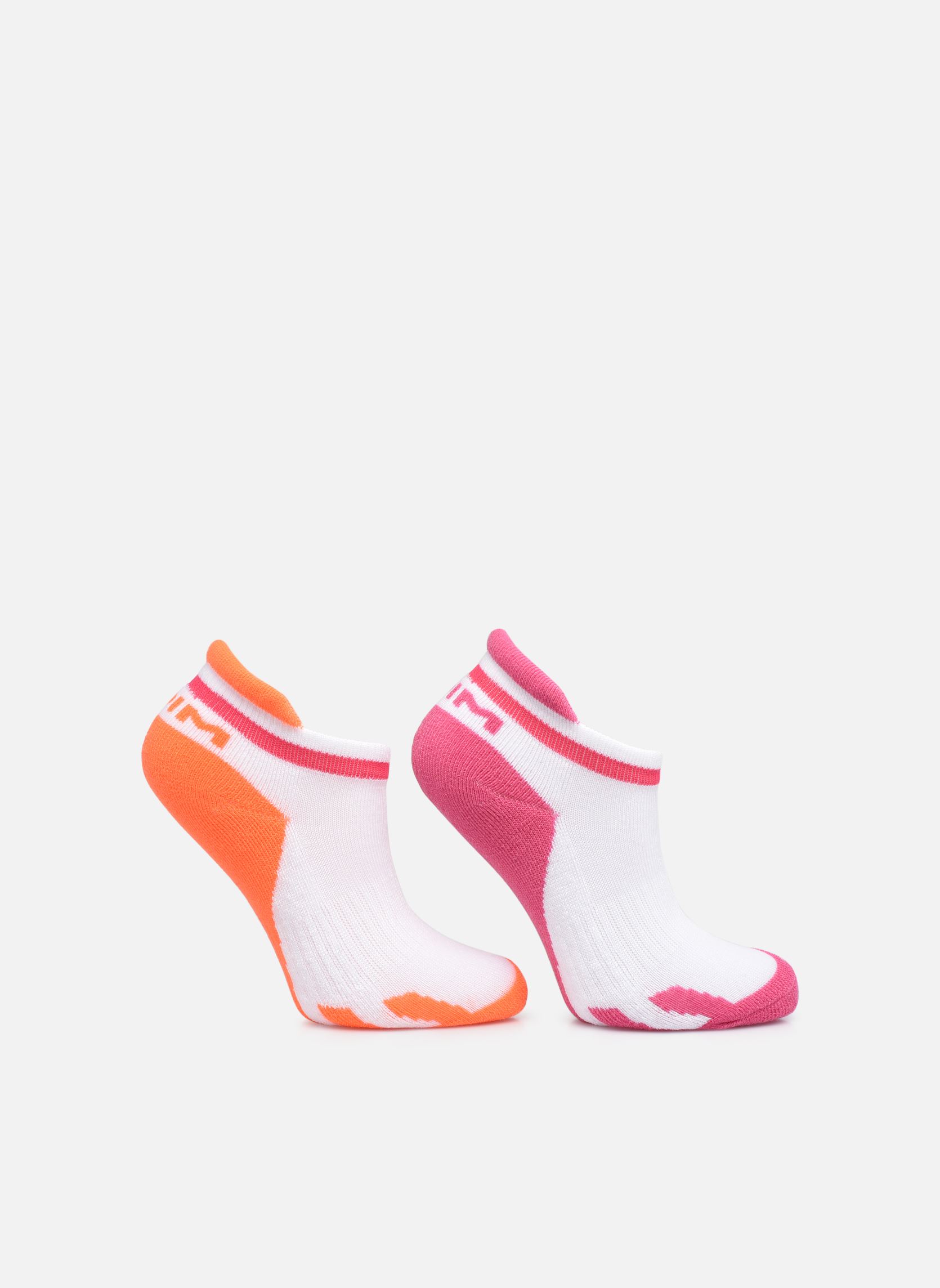Socquettes Sport Socquettes Courtes X2 fille blanc Dim Socquettes Sport Socquettes Courtes X2 fille blanc Rose Rétro & Corail