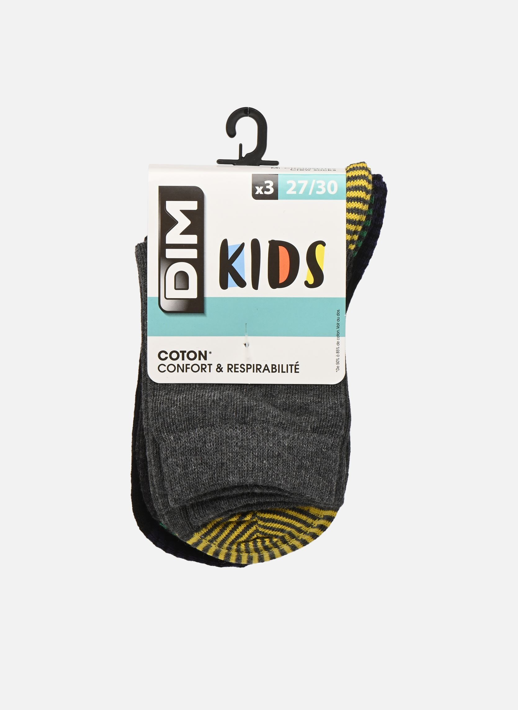 Chaussettes et collants Dim Mix & Match Coton Mi Chaussettes X3 Enfant pour Accessoires - vue 2