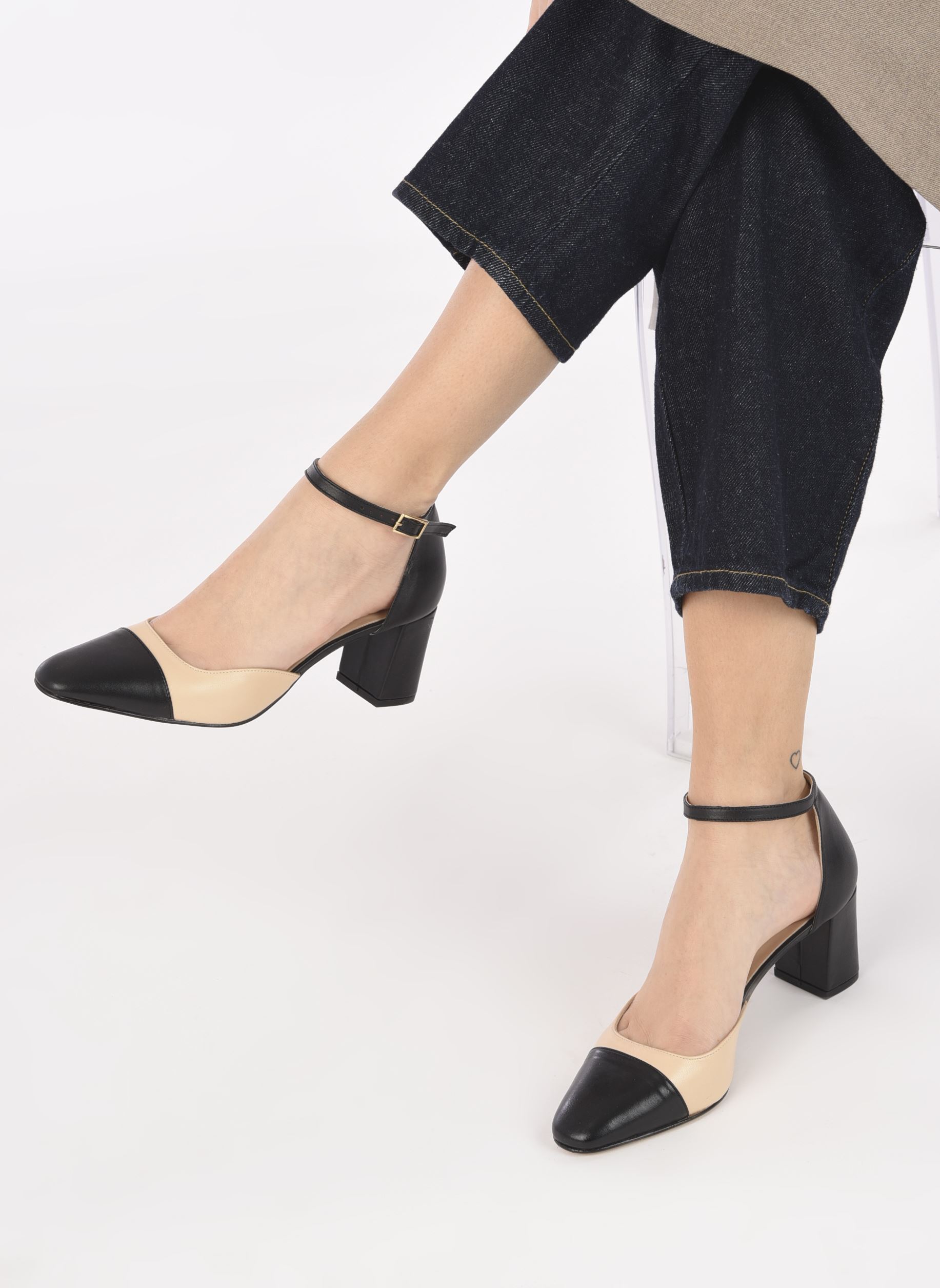 Pumps mit Riemchen DHAPOPIN damen beige Jonak Pumps mit Riemchen DHAPOPIN damen beige Noir/beige