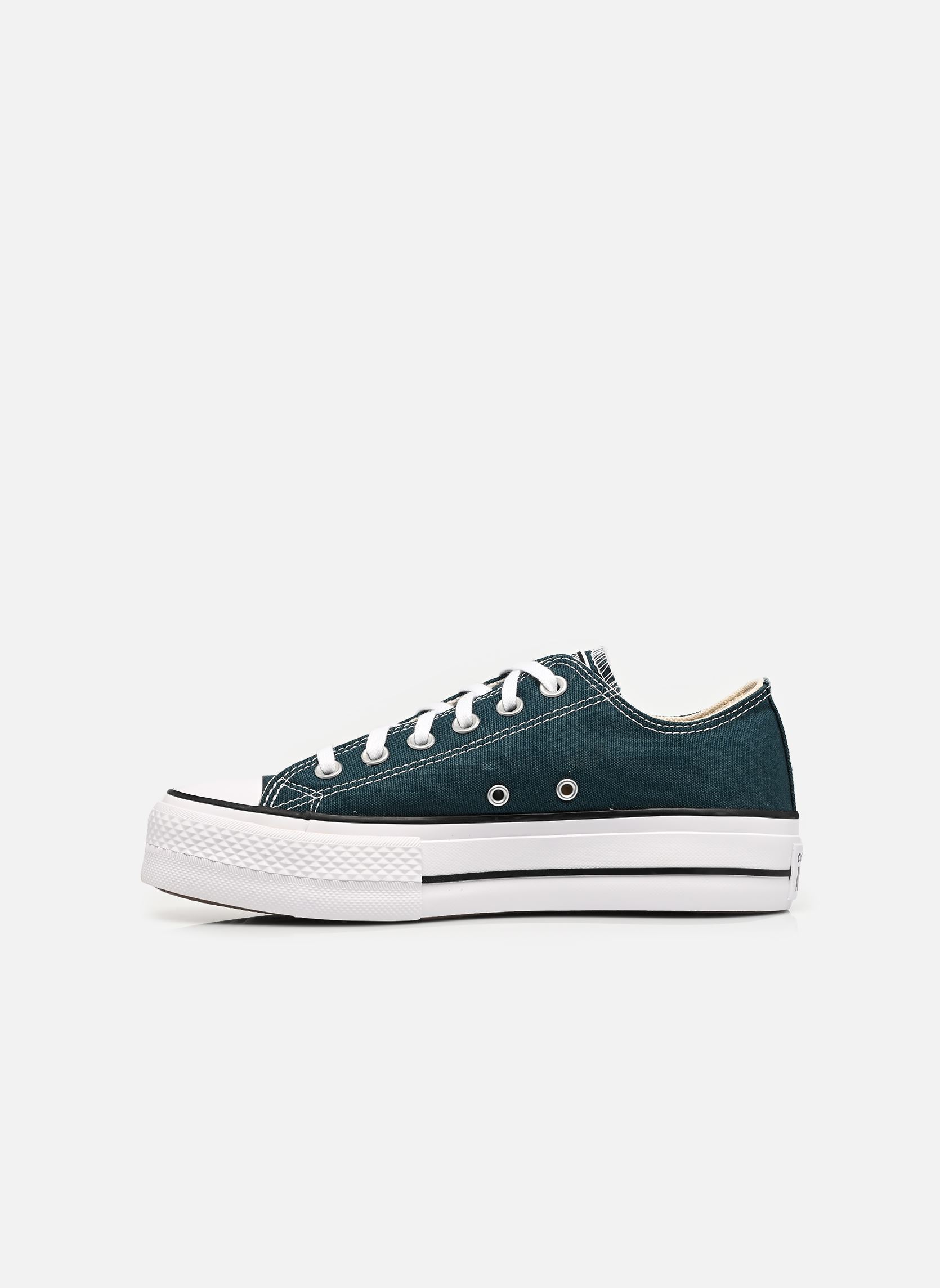Leinen-Sneaker Chuck Taylor All Star Lift Ox W damen grün Converse Leinen-Sneaker Chuck Taylor All Star Lift Ox W damen grün DARKLY JADED/WHITE/BLACK