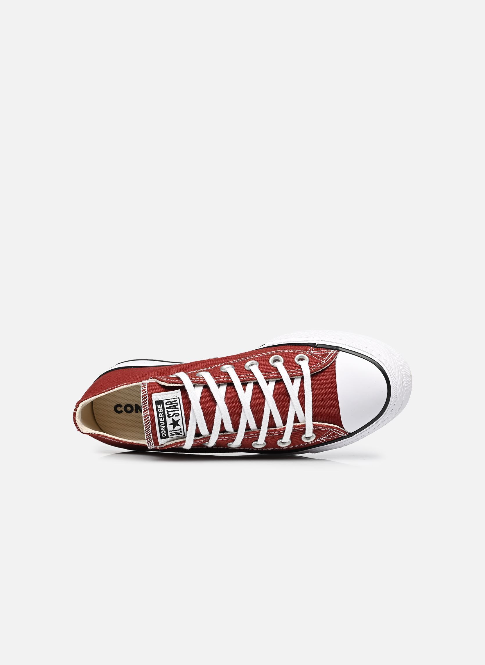 Leinen-Sneaker Chuck Taylor All Star Lift Ox W damen bordeaux Converse Leinen-Sneaker Chuck Taylor All Star Lift Ox W damen bordeaux ROTTIN APPLE/WHITE/BLACK