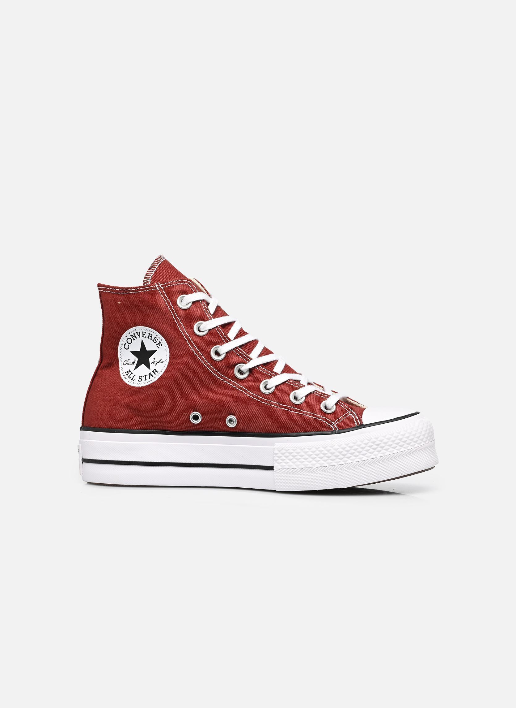 Knöchelhohe Sneaker Chuck Taylor All Star Lift Hi W damen bordeaux Converse Knöchelhohe Sneaker Chuck Taylor All Star Lift Hi W damen bordeaux ROTTIN APPLE/WHITE/BLACK