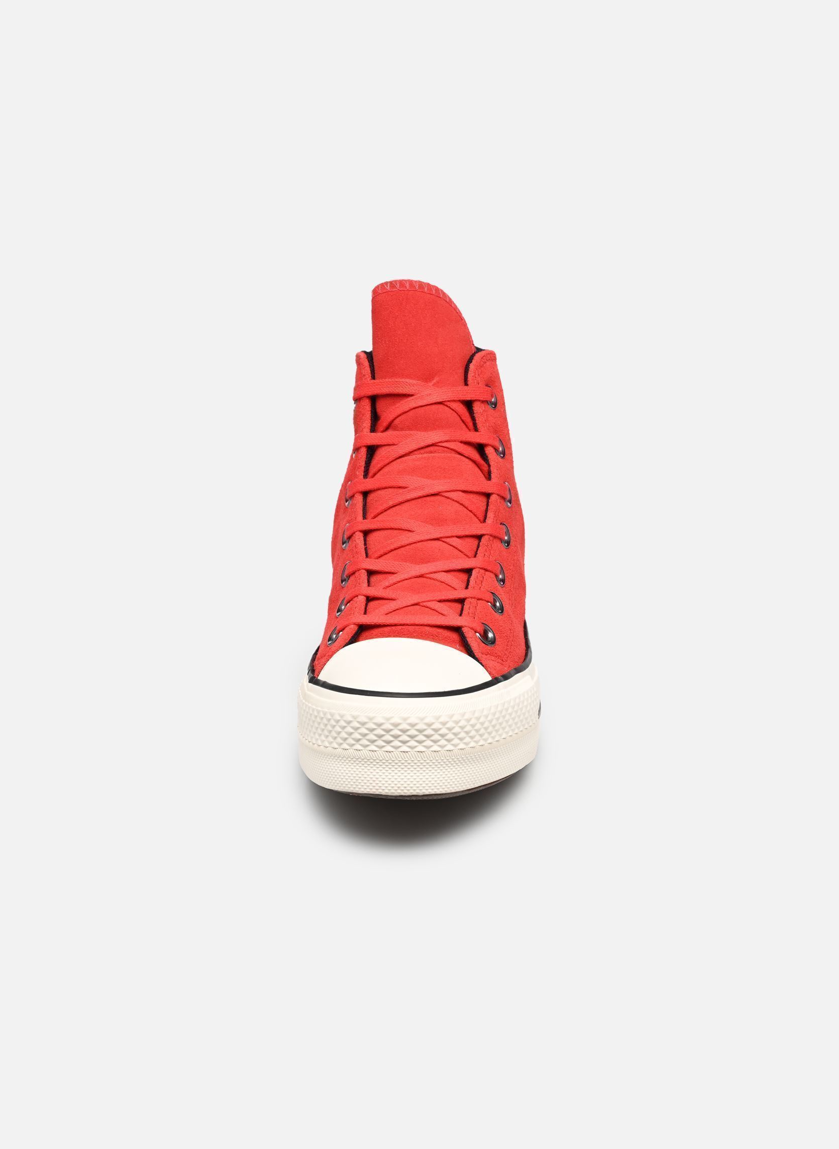 Baskets montantes Chuck Taylor All Star Lift Hi W femme rouge Converse Baskets montantes Chuck Taylor All Star Lift Hi W femme rouge RED/EGRET/BLACK