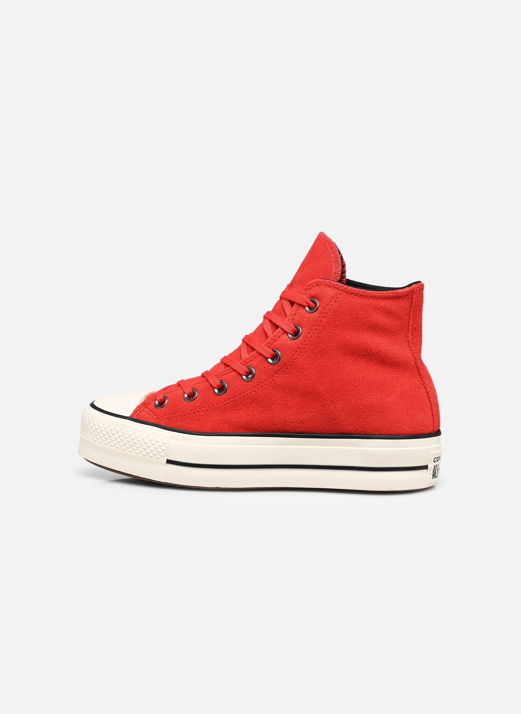 Baskets montantes Chuck Taylor All Star Lift Hi W femme rouge Converse Baskets montantes Chuck Taylor All Star Lift Hi W femme rouge RED/EGRET/BLACK