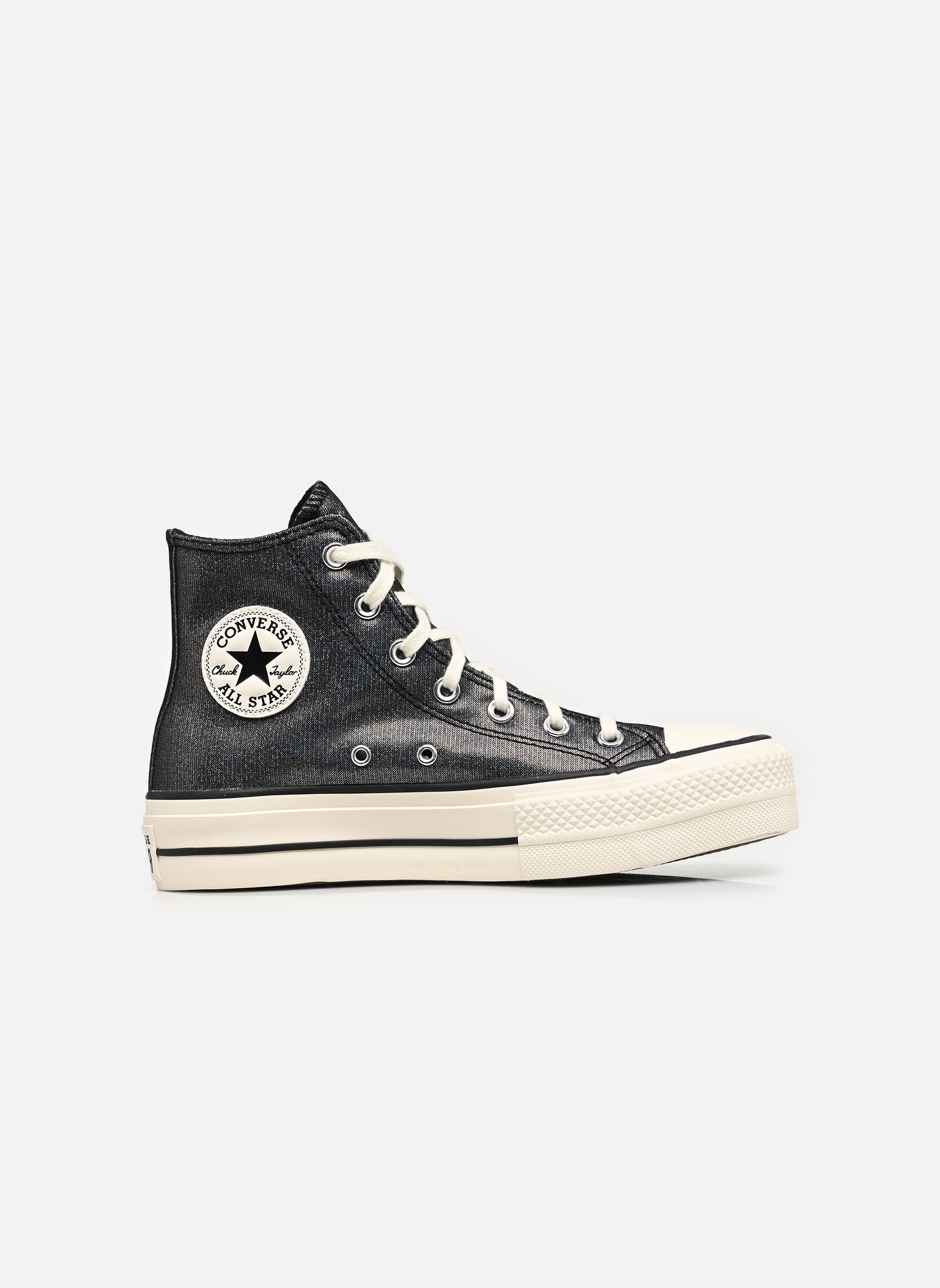 Baskets montantes Chuck Taylor All Star Lift Hi W femme multicolore Converse Baskets montantes Chuck Taylor All Star Lift Hi W femme multicolore BLACK/BLACK/EGRET