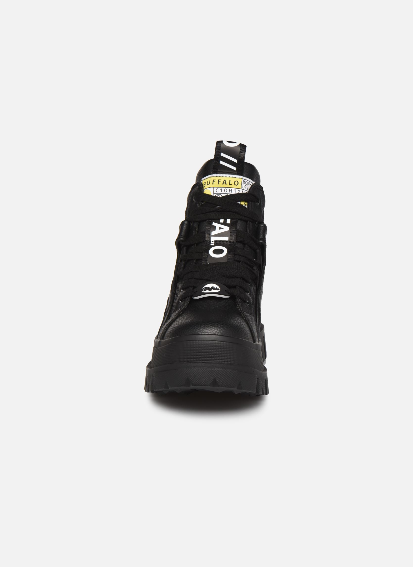 Knöchelhohe Sneaker ASPHA damen schwarz Buffalo Knöchelhohe Sneaker ASPHA damen schwarz BLACK