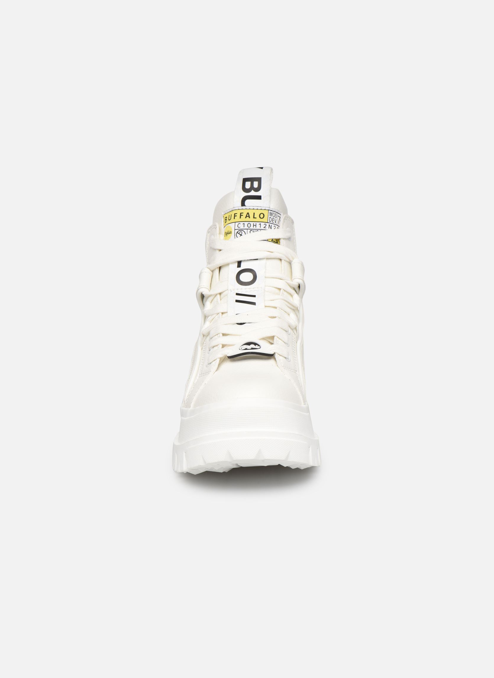 Baskets montantes ASPHA femme blanc Buffalo Baskets montantes ASPHA femme blanc WHITE