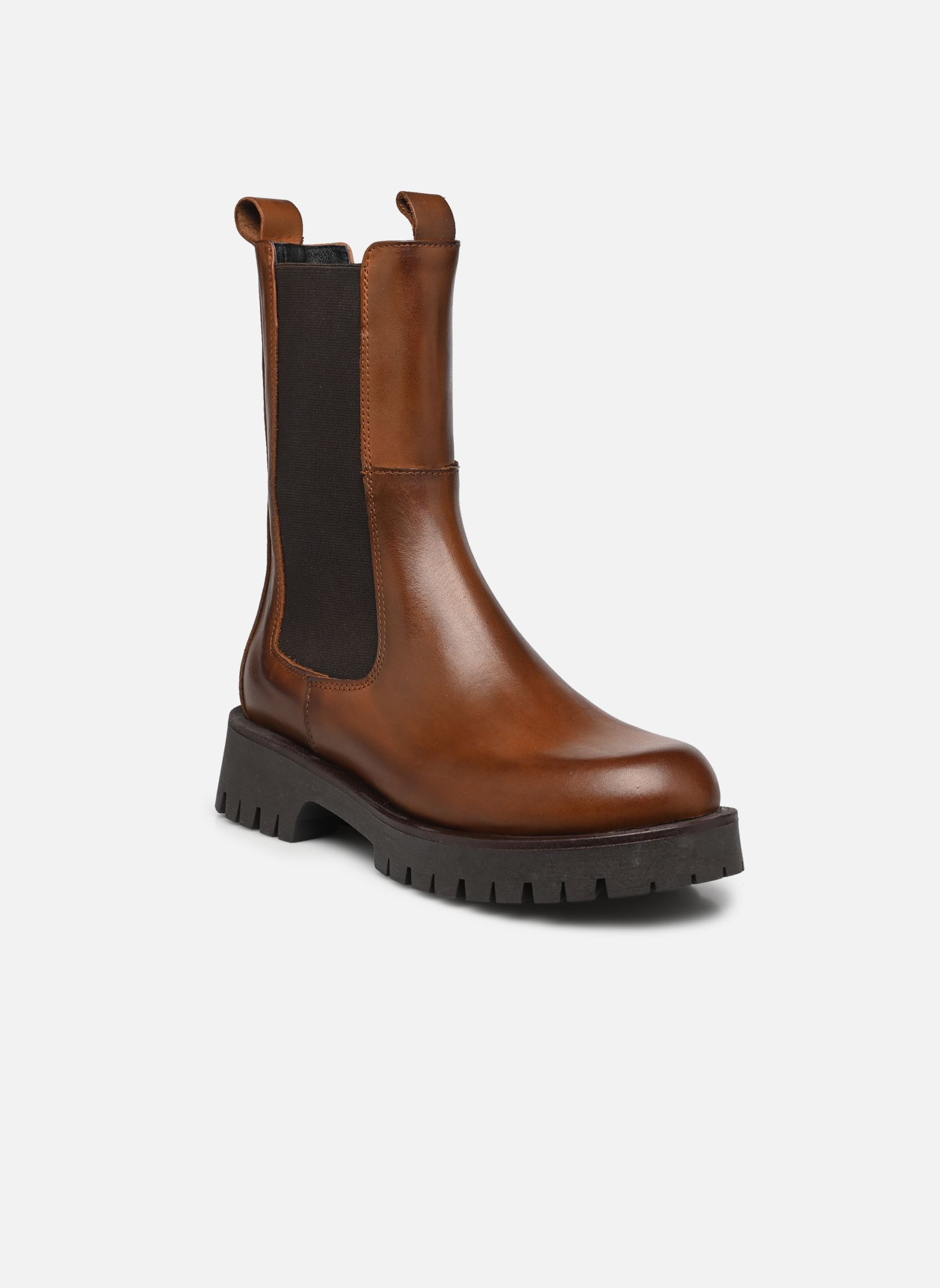 Bottines basses RIDLE femme marron Jonak Bottines basses RIDLE femme marron CUIR MARRON