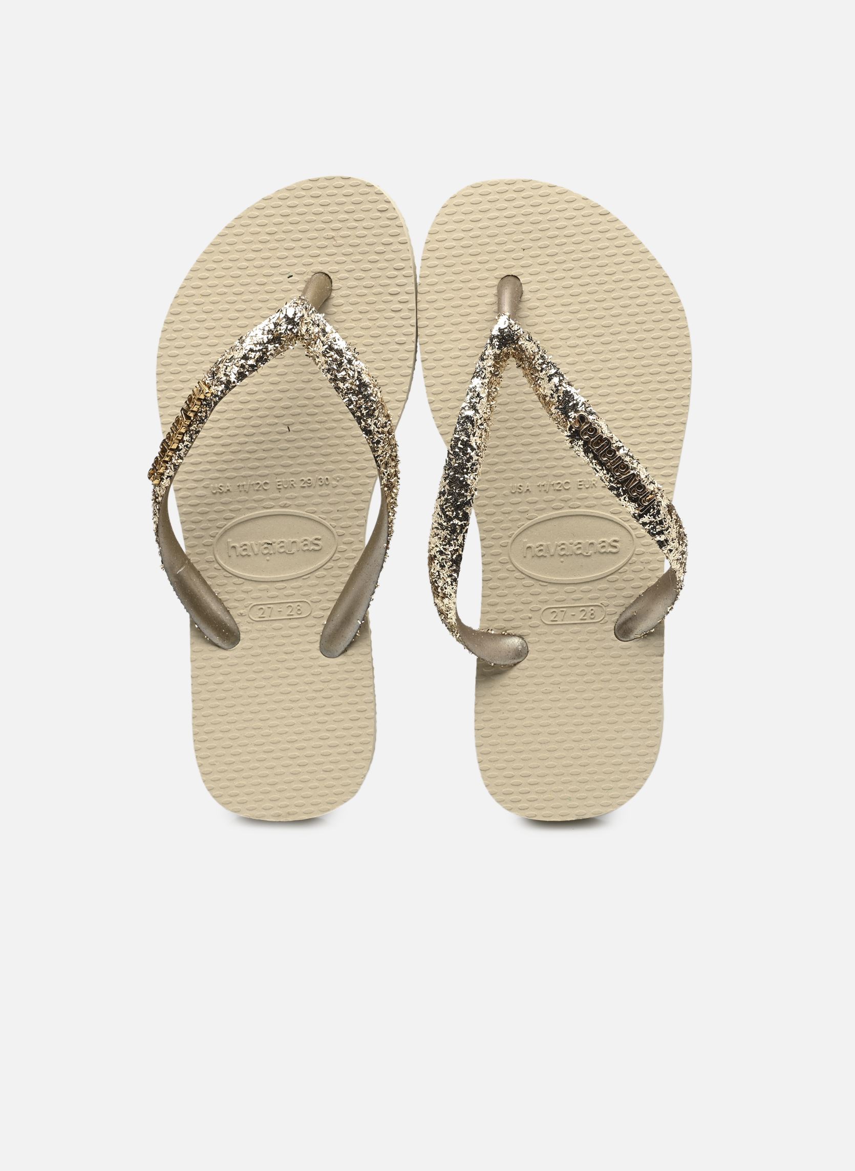 Tongs Kids Slim Glitter II fille argent Havaianas Tongs Kids Slim Glitter II fille argent SAND GREY