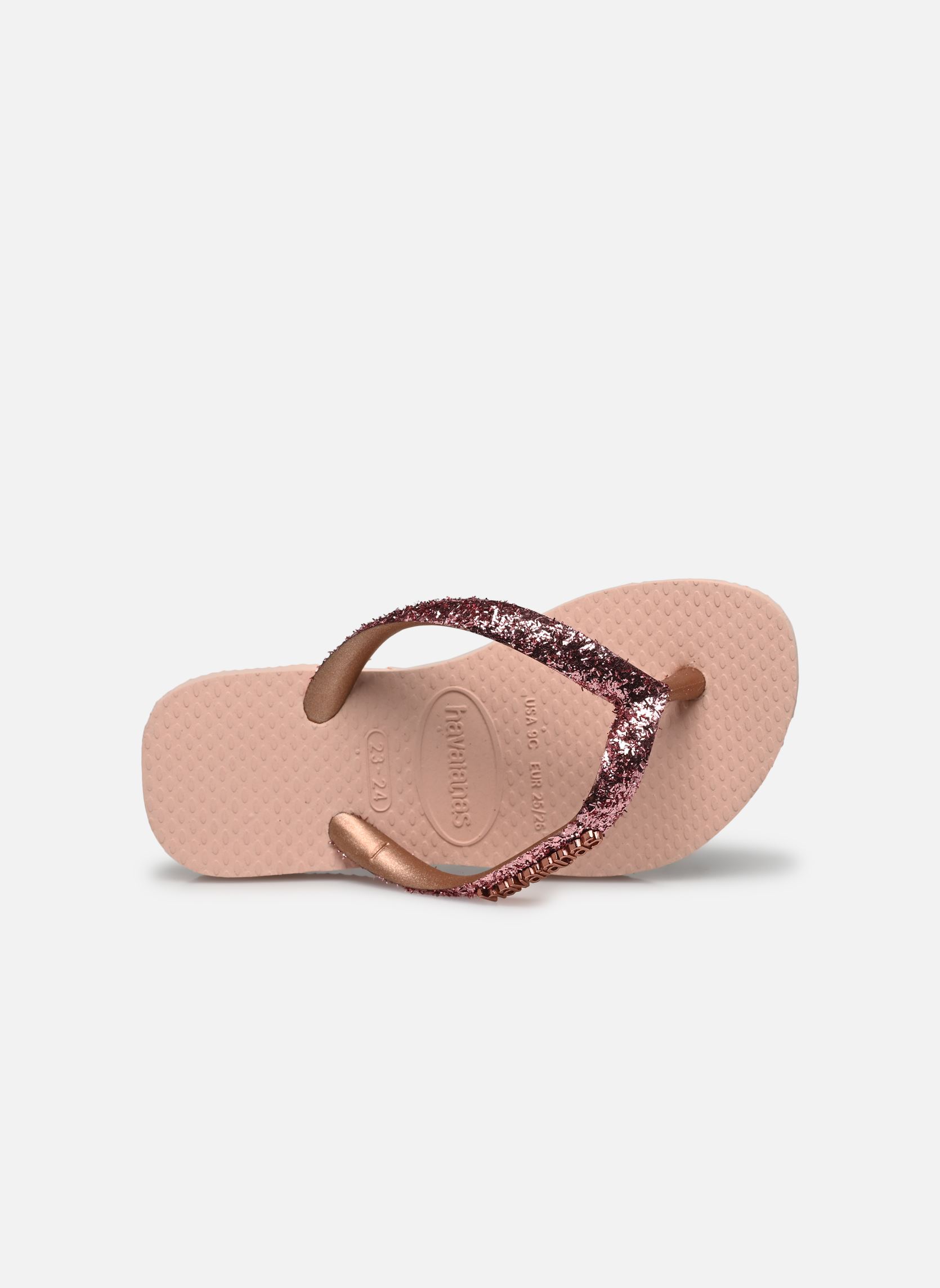 Flip-Flops Kids Slim Glitter II mädchen rosa Havaianas Flip-Flops Kids Slim Glitter II mädchen rosa BALLET ROSE/ GOLDEN BLUSH