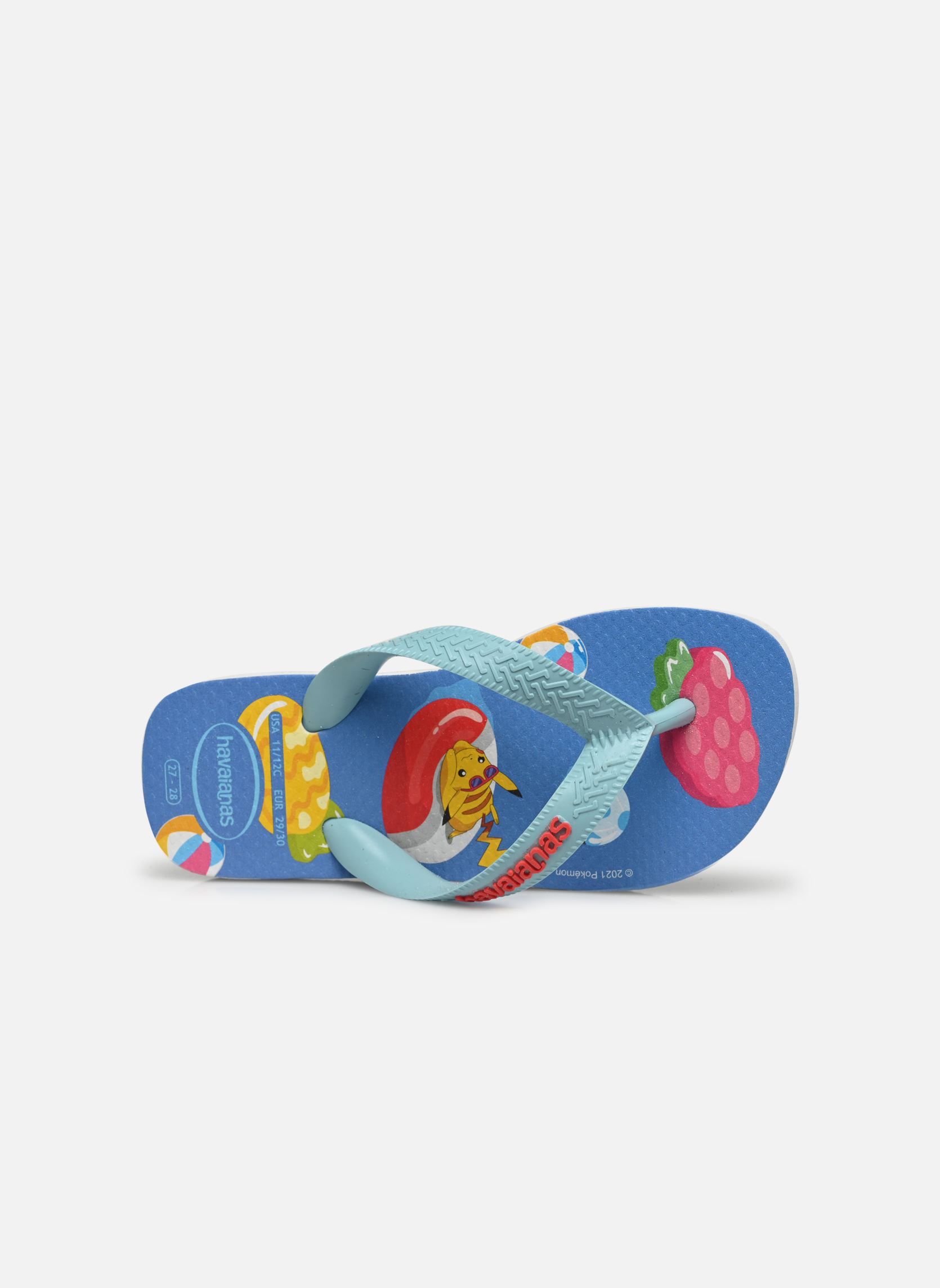 Tongs Kids Top Pokemon fille bleu Havaianas Tongs Kids Top Pokemon fille bleu WHITE
