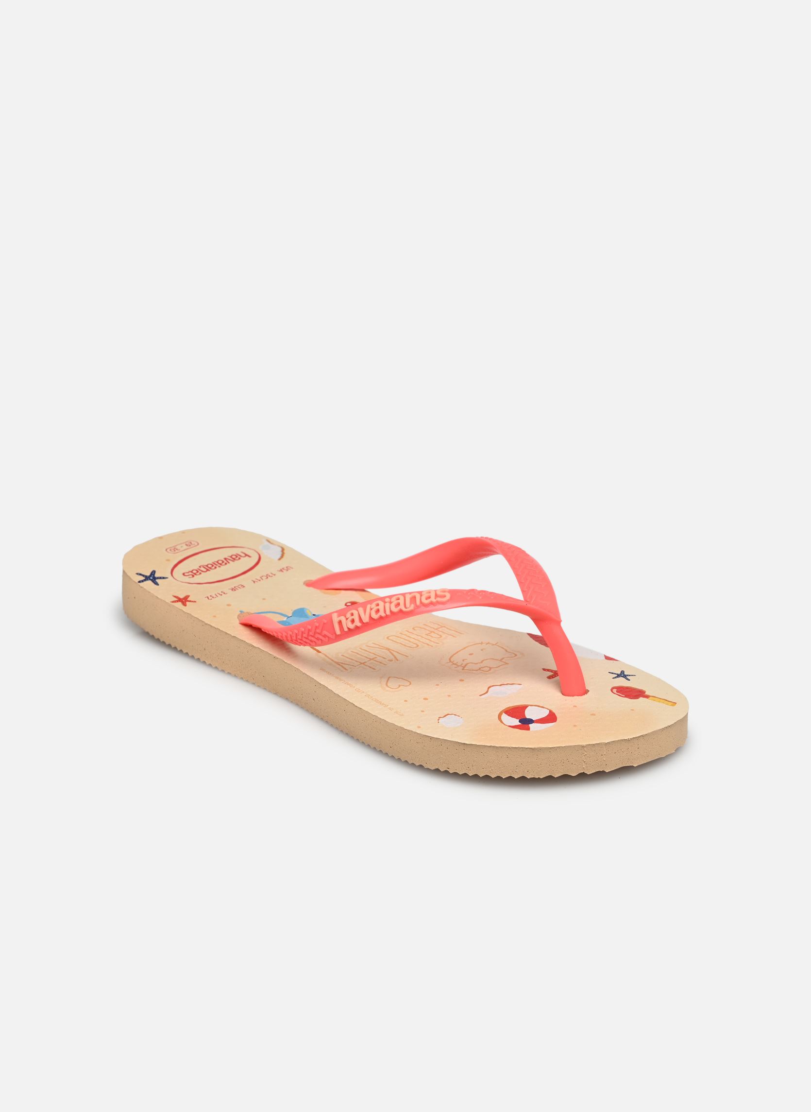 Slippers Kids Slim Hello Kitty meisjes goud en brons Havaianas Slippers Kids Slim Hello Kitty meisjes goud en brons Golden