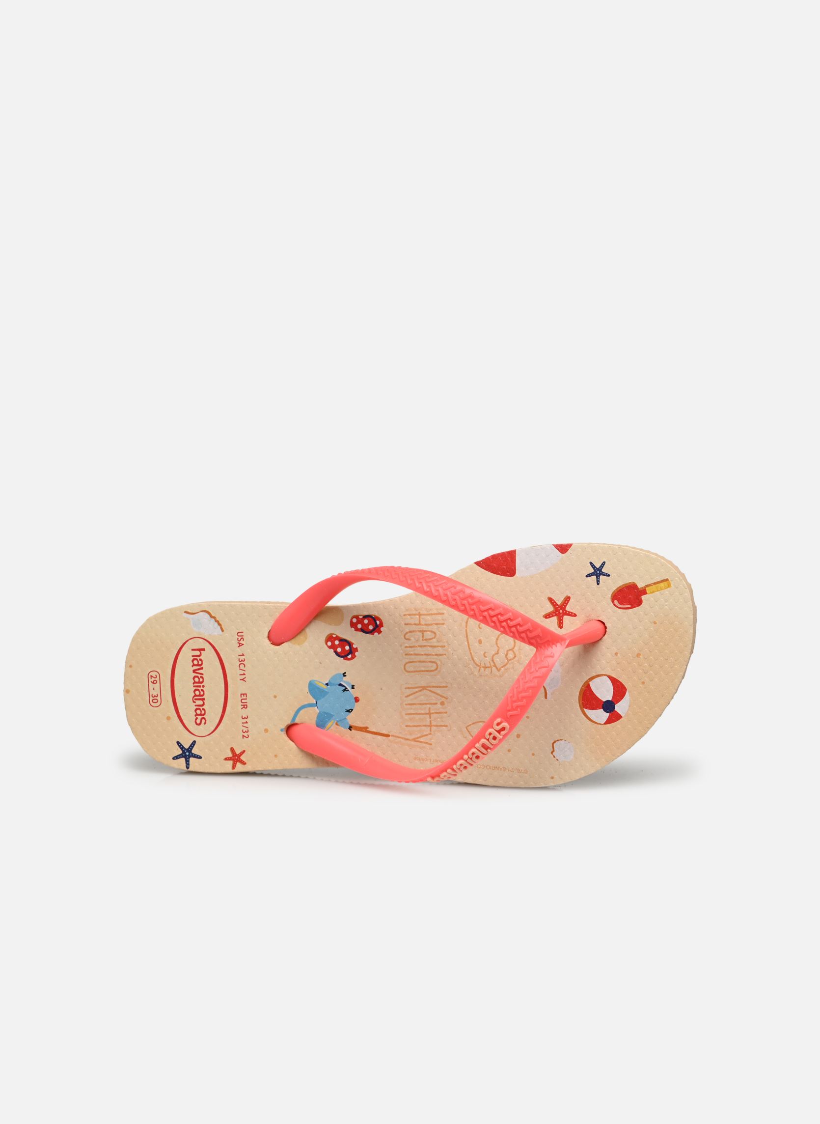 Slippers Kids Slim Hello Kitty meisjes goud en brons Havaianas Slippers Kids Slim Hello Kitty meisjes goud en brons Golden