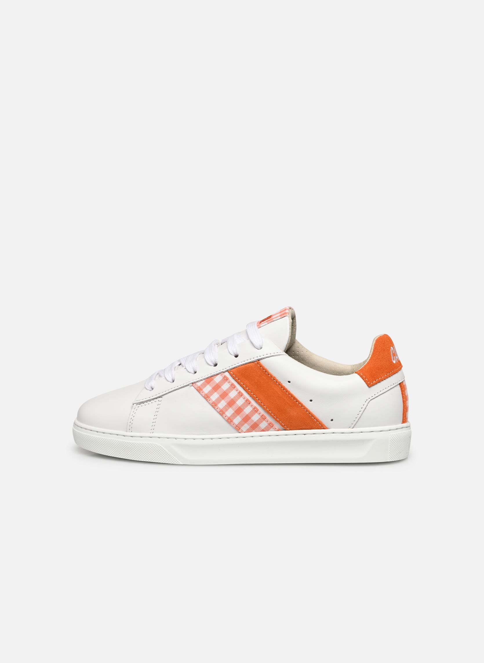 Niedrige Sneaker Slash W damen weiß Caval Niedrige Sneaker Slash W damen weiß Orange Vichy