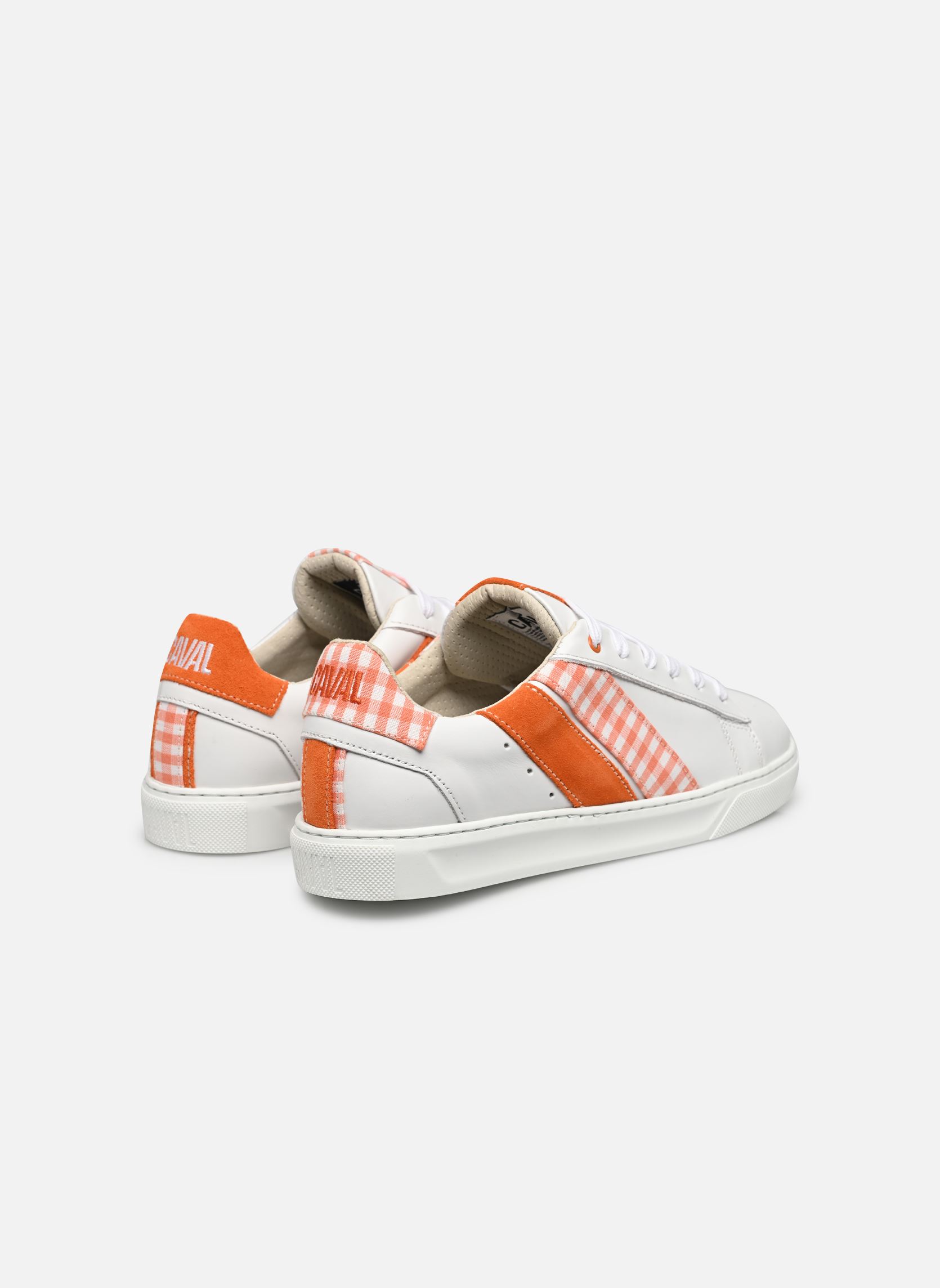 Niedrige Sneaker Slash W damen weiß Caval Niedrige Sneaker Slash W damen weiß Orange Vichy