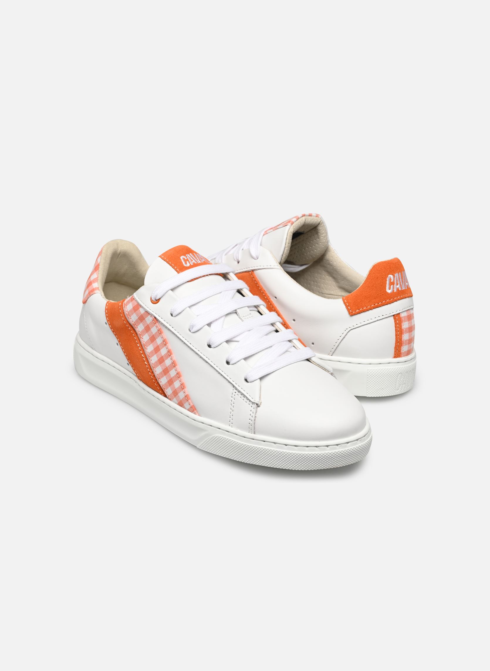 Niedrige Sneaker Slash W damen weiß Caval Niedrige Sneaker Slash W damen weiß Orange Vichy