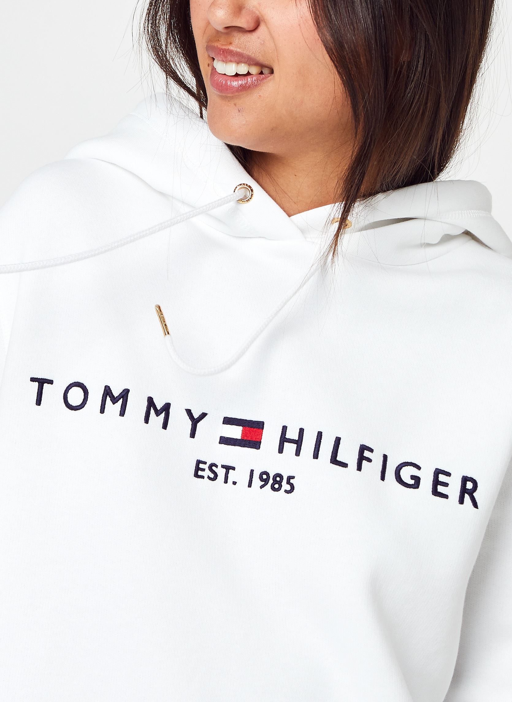Sweats à capuche Heritage Hilfiger Hoodie LS femme blanc Tommy Hilfiger Sweats à capuche Heritage Hilfiger Hoodie LS femme blanc WHITE