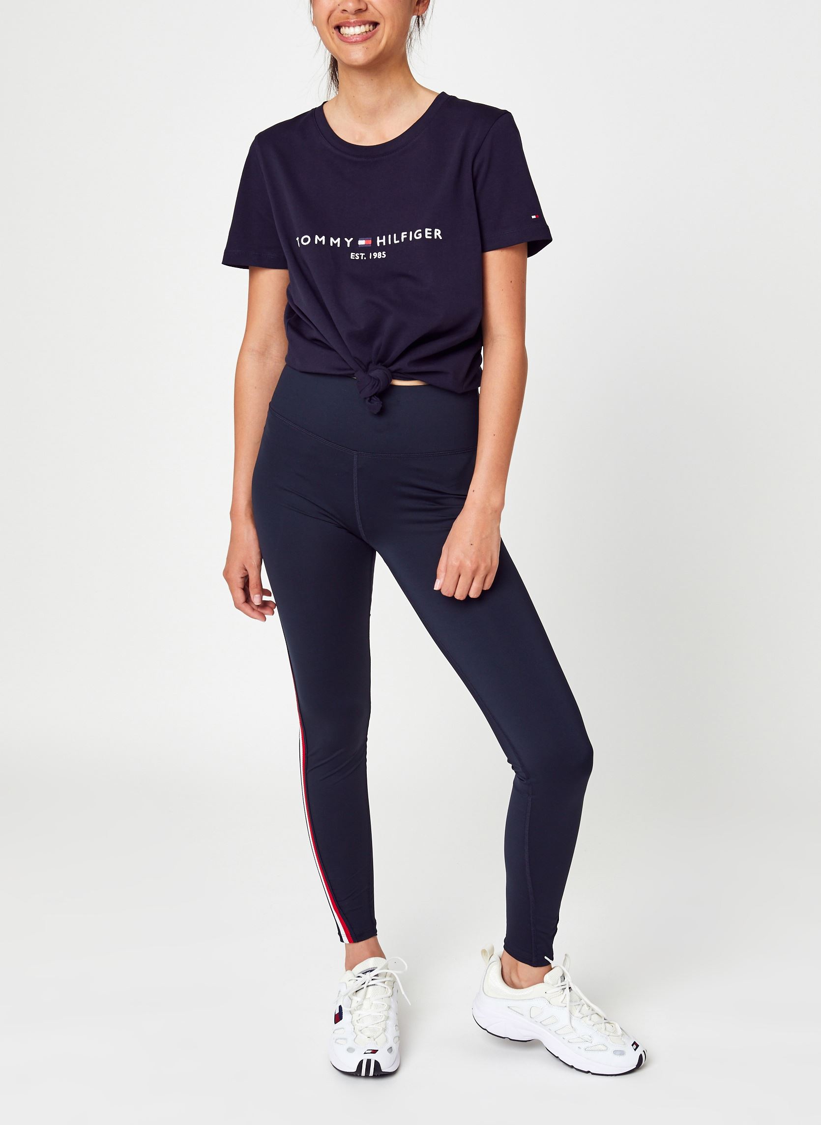 Tee-shirts Heritage Hilfiger C-Nk Reg Tee femme bleu Tommy Hilfiger Tee-shirts Heritage Hilfiger C-Nk Reg Tee femme bleu DW5-BLUE