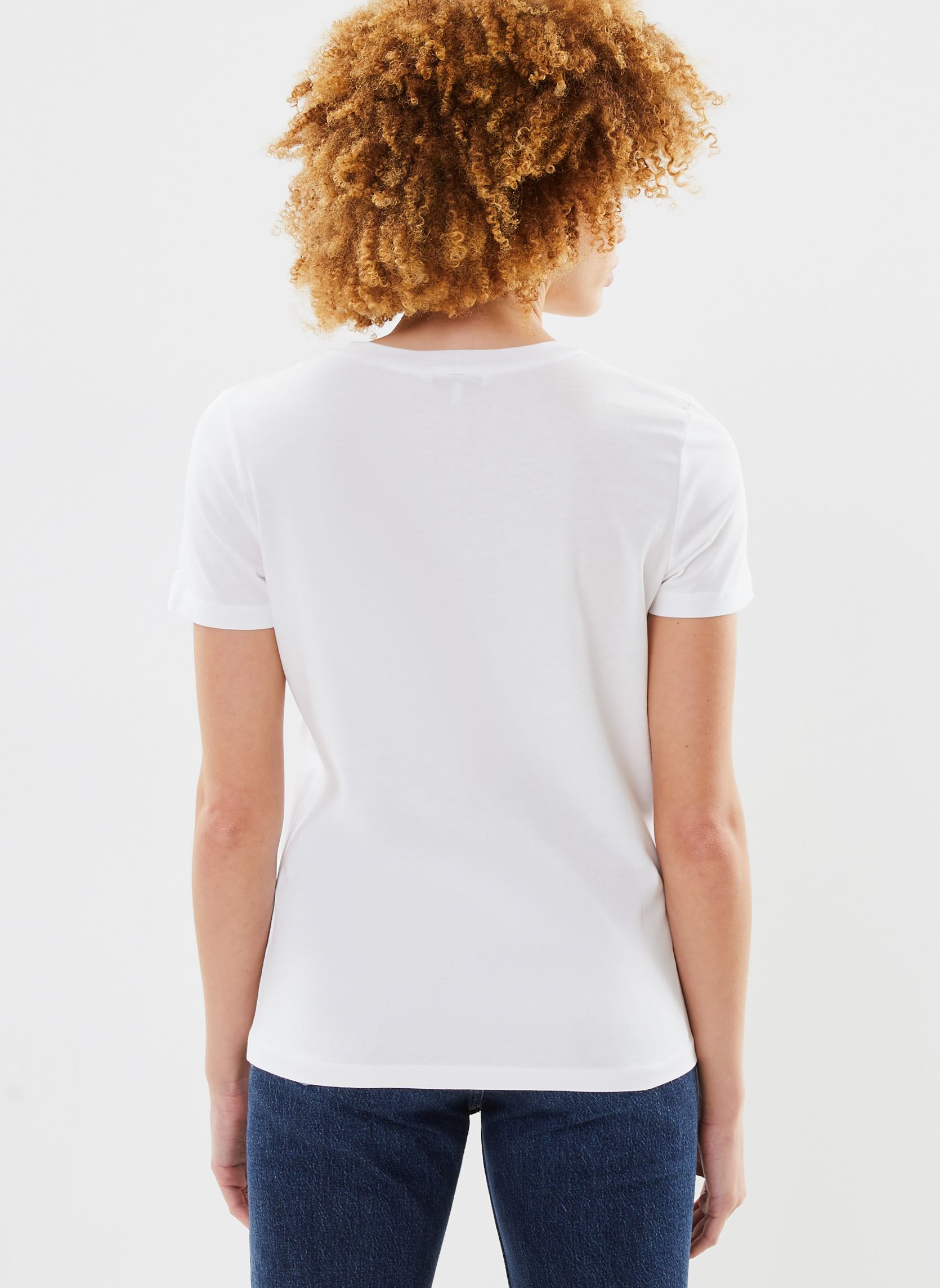 Tee-shirts Heritage Hilfiger C-Nk Reg Tee femme blanc Tommy Hilfiger Tee-shirts Heritage Hilfiger C-Nk Reg Tee femme blanc YBR-WHITE