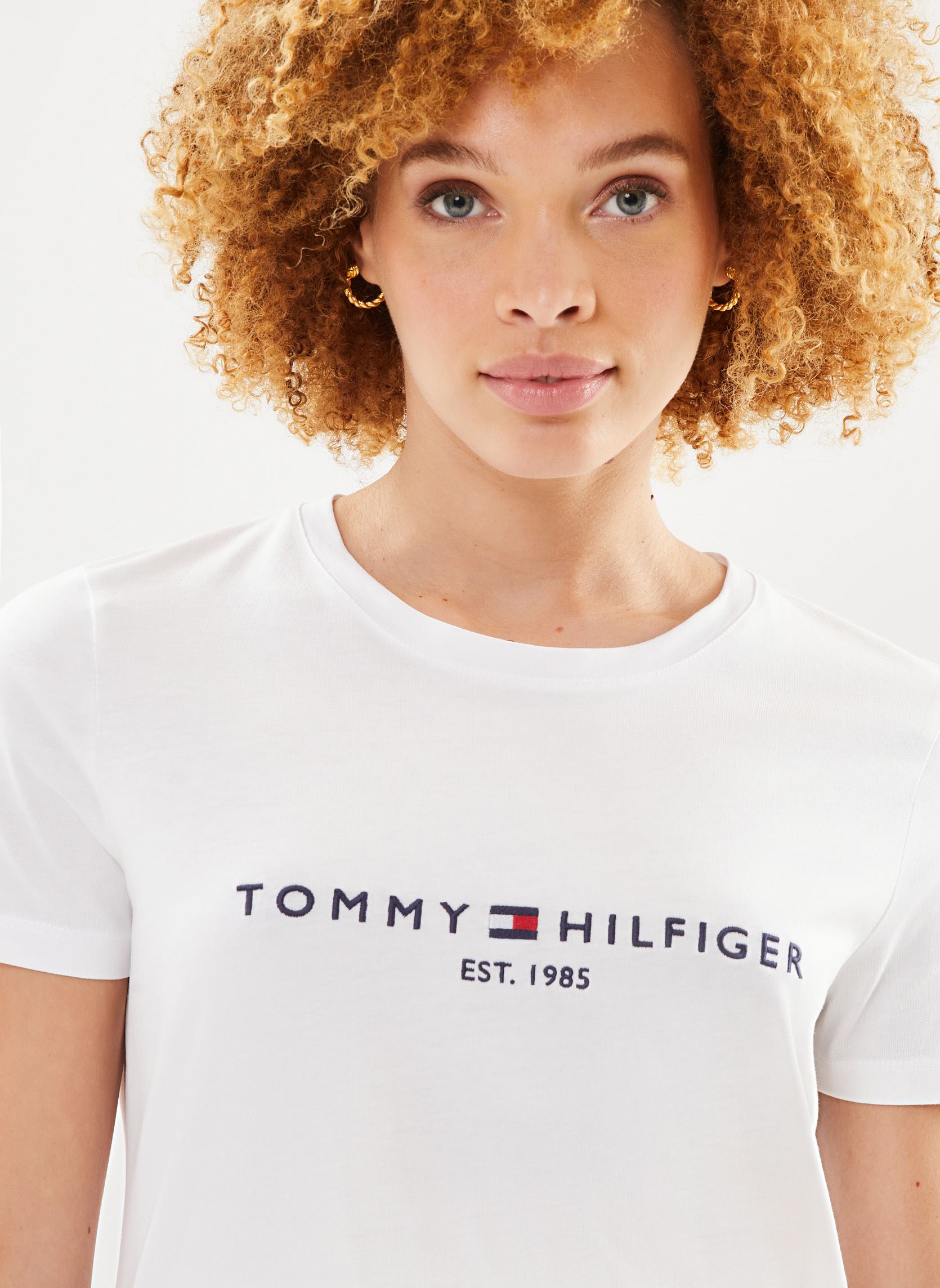Tee-shirts Heritage Hilfiger C-Nk Reg Tee femme blanc Tommy Hilfiger Tee-shirts Heritage Hilfiger C-Nk Reg Tee femme blanc YBR-WHITE