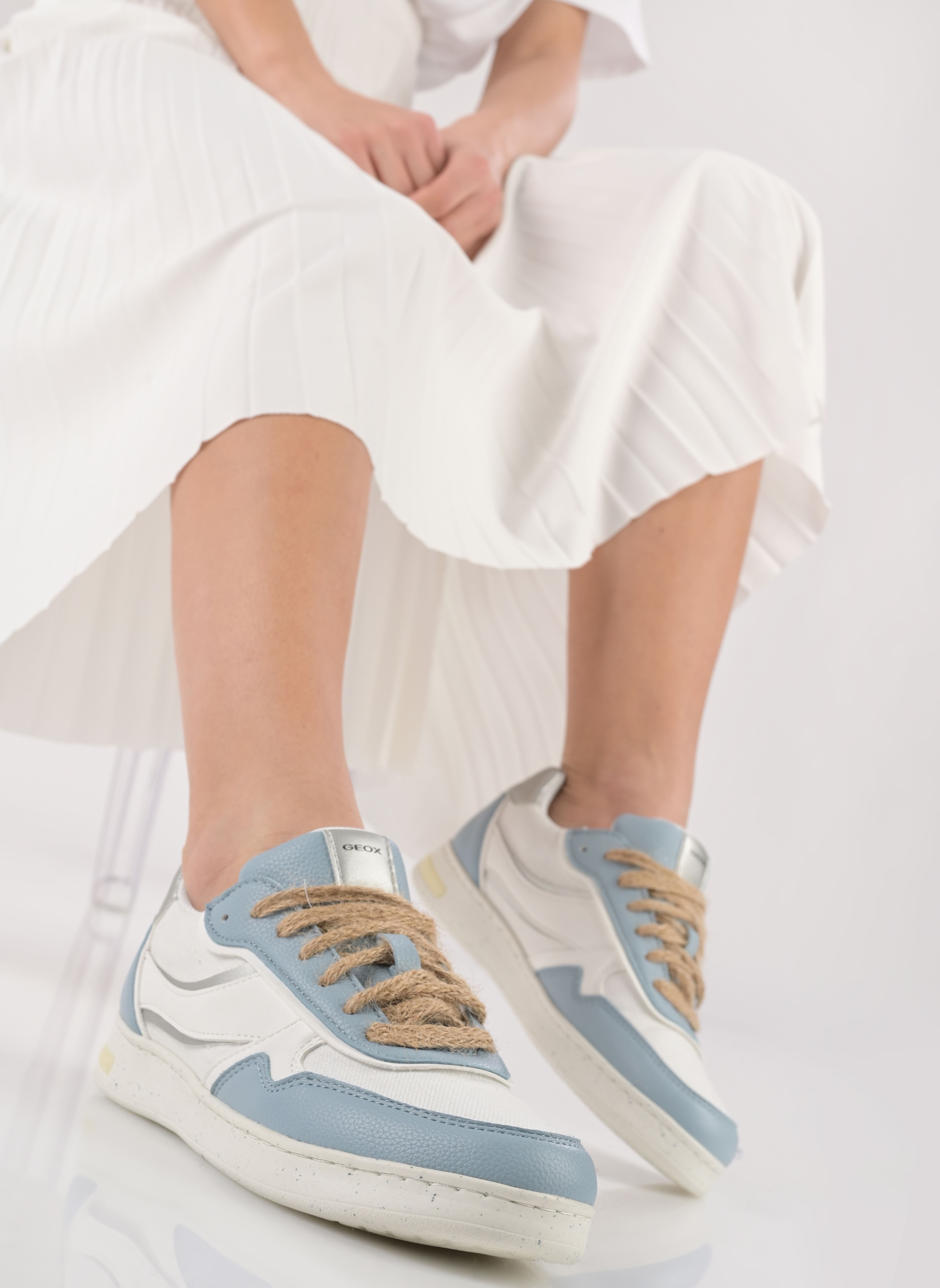 Niedrige Sneaker D JAYSEN damen blau Geox Niedrige Sneaker D JAYSEN damen blau LT SKY/WHITE