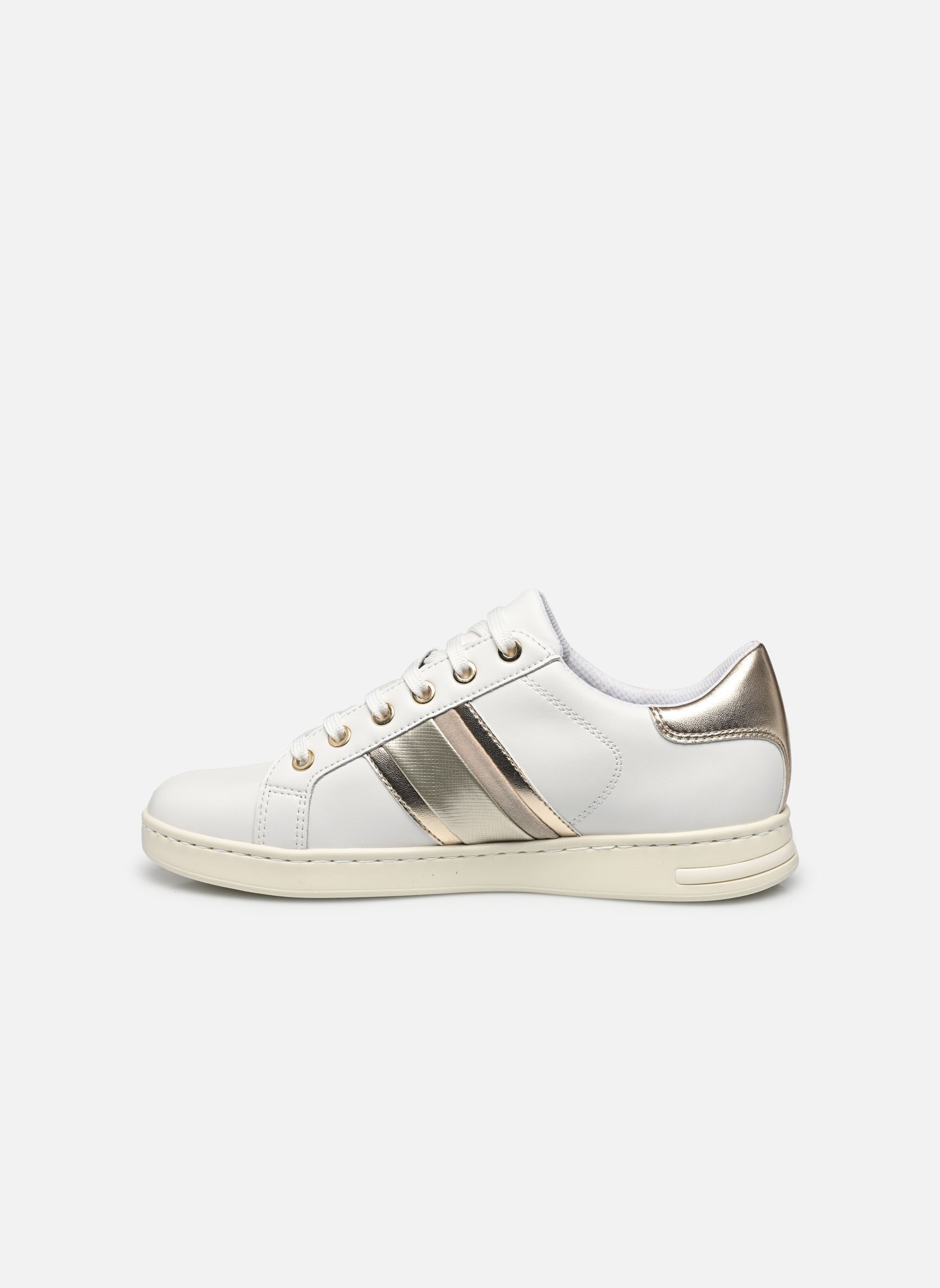 Niedrige Sneaker D JAYSEN damen weiß Geox Niedrige Sneaker D JAYSEN damen weiß WHITE/LT GOLD