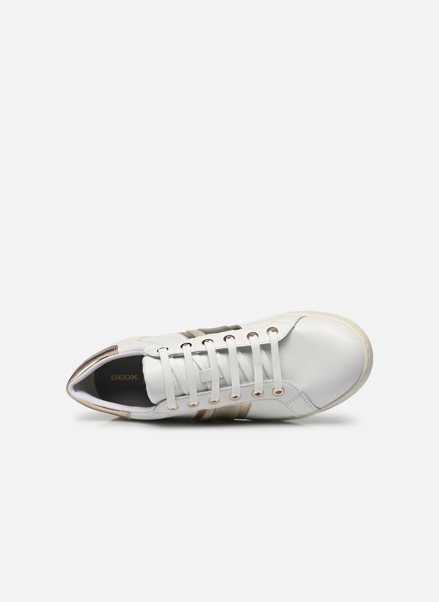 Niedrige Sneaker D JAYSEN damen weiß Geox Niedrige Sneaker D JAYSEN damen weiß WHITE/LT GOLD